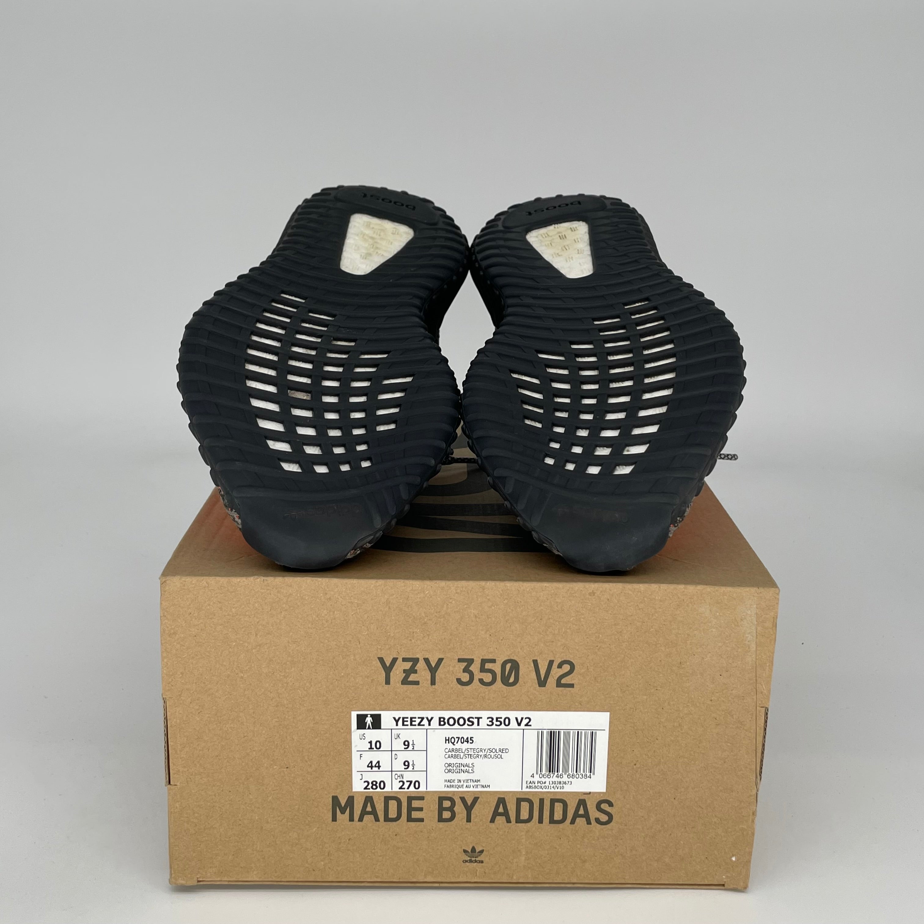 Adidas Yeezy Boost 350 V2 Carbon Beluga Men's Sneakers - Size 10 (HQ7045) | Comfortable Running Shoes for Casual Wear & Street Style