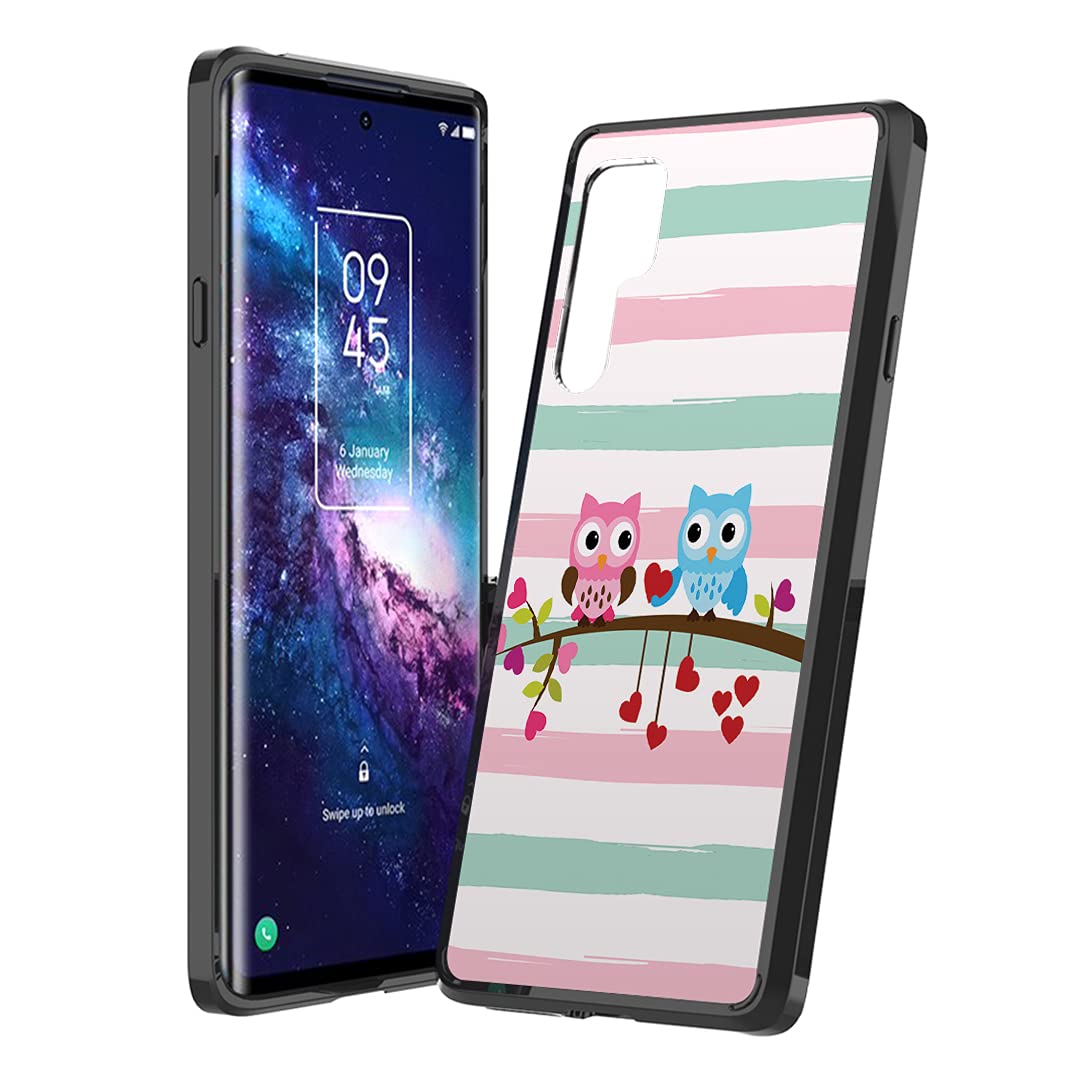 TCL 20 Pro 5G Case - Cute Owl Hybrid Protective Cover for Daily Use