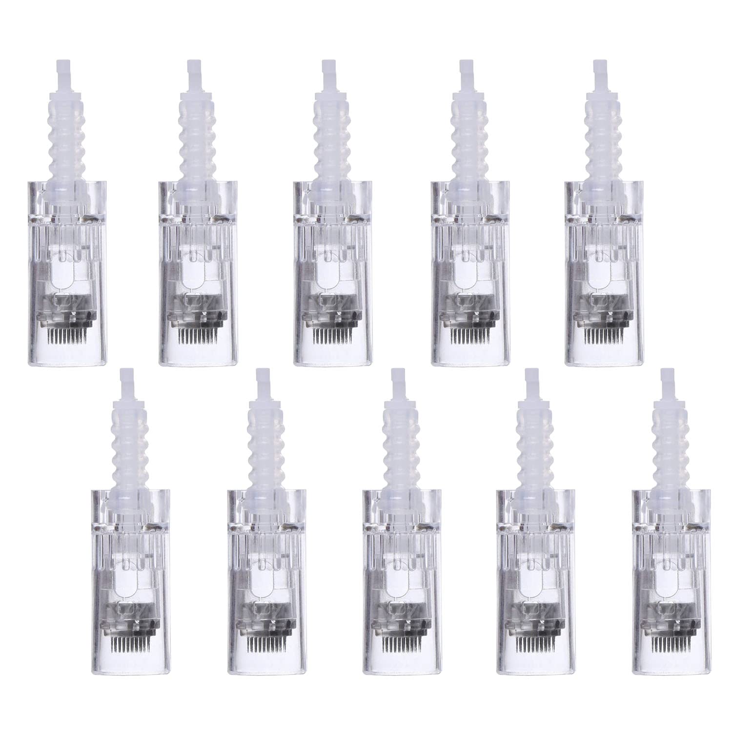 PIPM Dermapen J170-36 Microneedling Needles - 10 Pack of 36-Pin Cartridges for Professional Skin Rejuvenation | At-Home Facial Treatment & Acne Scar Removal