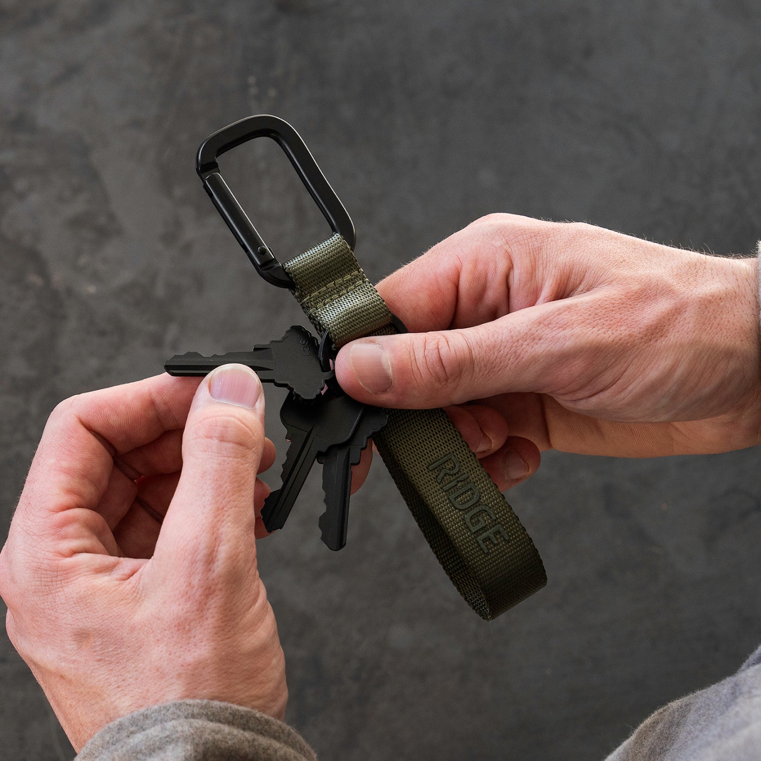Premium Matte Olive Keychain - Durable Everyday Carry Accessory for Keys, Wallets & Bags | Perfect for Home, Office & Travel Use