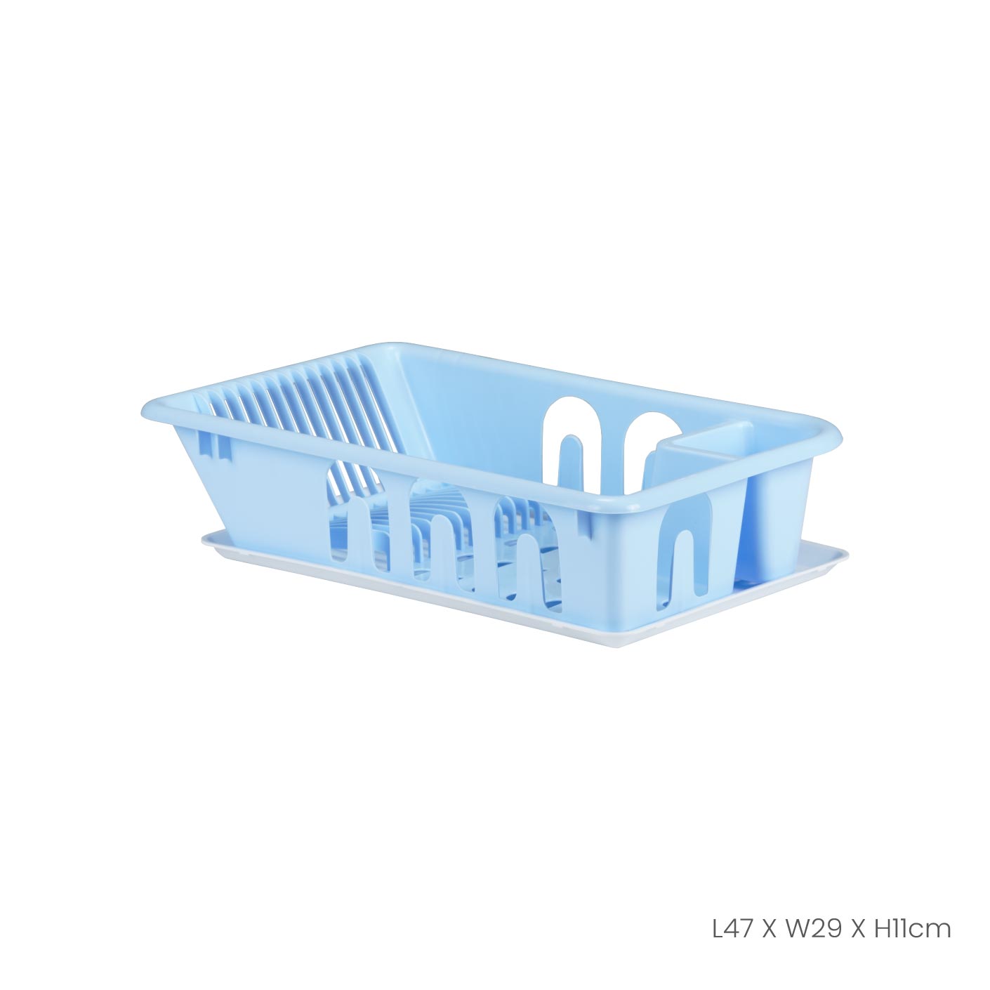 Stainless Steel Dish Drainer with Drying Tray - Space Saving Kitchen Organizer for Dishes, Utensils & Sponges - Perfect for Small Kitchens, RVs & Apartments