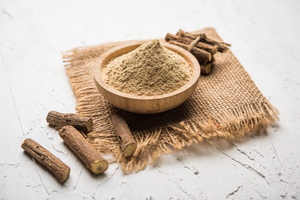 Organic Mulethi Powder (Licorice Root) for Skin Whitening & Brightening - 100g | Natural Yashtimadhu for Glowing Skin, Hair Care & Digestive Health | Herbal Remedy for Acne, Dark Spots & Hyperpigmentation | Perfect for DIY Face Masks, Hair Treatments & Herbal Tea
