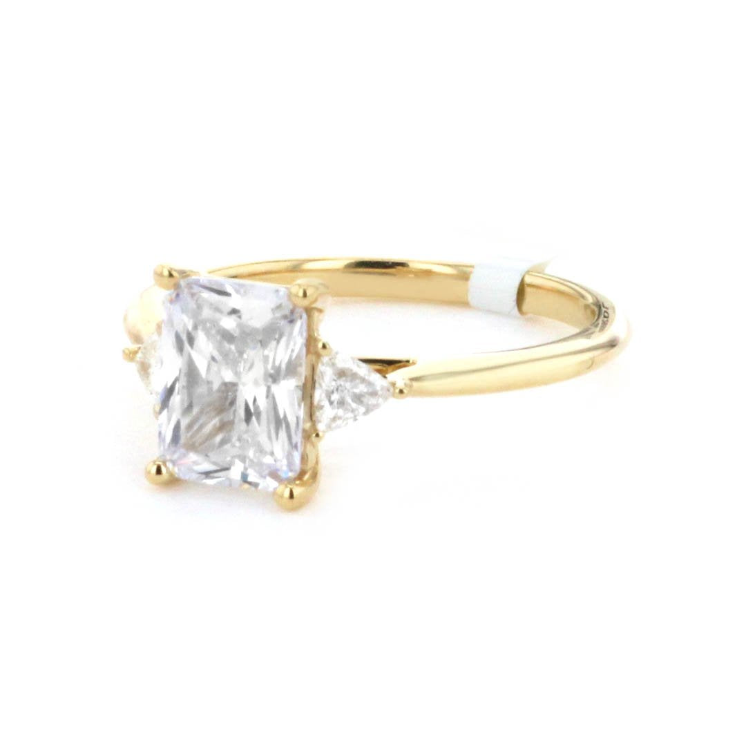 0.21 Carat Diamond Three Stone Engagement Ring for Women - Elegant Wedding, Proposal, Anniversary Jewelry Gift