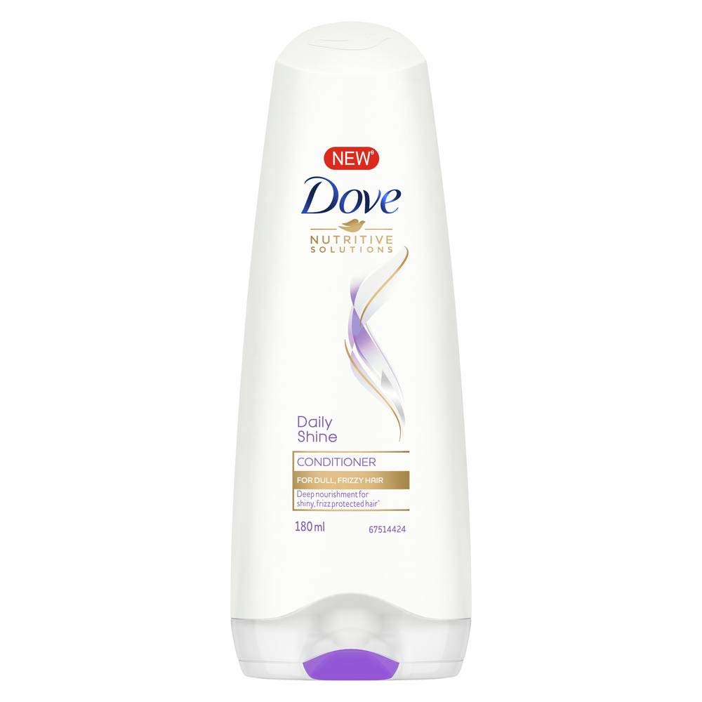 Pears Oil Clear & Glow Shower Gel 250ml + Dove Daily Shine Conditioner 180ml - Hydrating Body Wash & Smoothing Hair Care Duo for Radiant Skin & Shiny Hair
