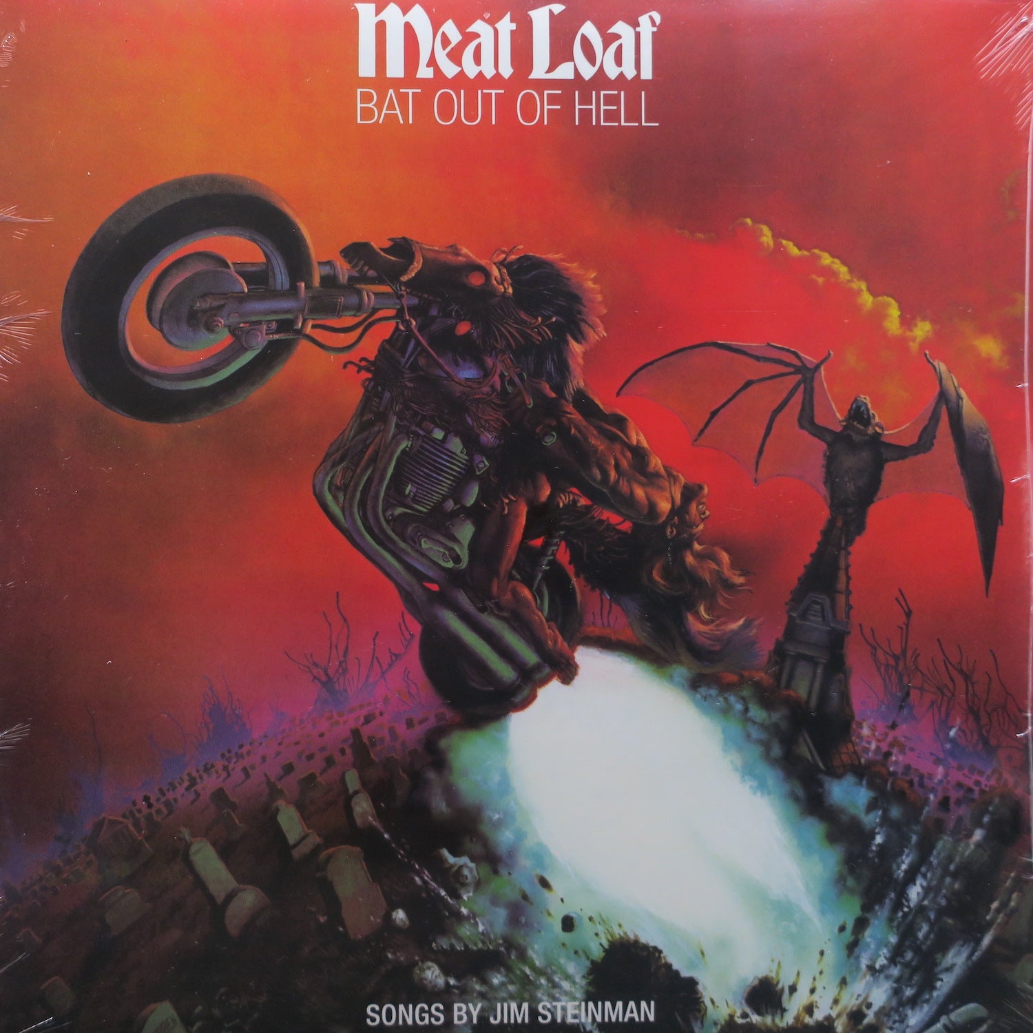 MEAT LOAF 'Bat Out Of Hell' Vinyl LP Record - 1977 Classic Rock Album - Perfect for Vinyl Collectors & Music Enthusiasts