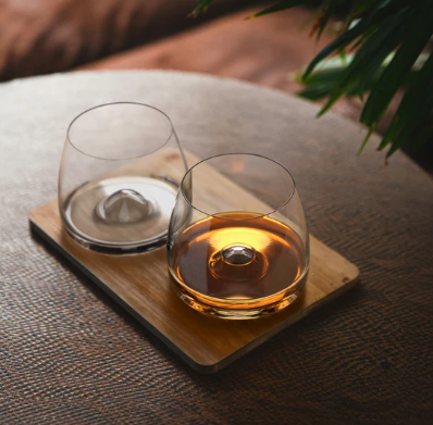 Premium Whiskey Glasses Set of 2 - Lead-Free Crystal Tumbler Glasses for Bourbon, Scotch & Whiskey - Elegant Barware for Home Entertaining & Gift Giving