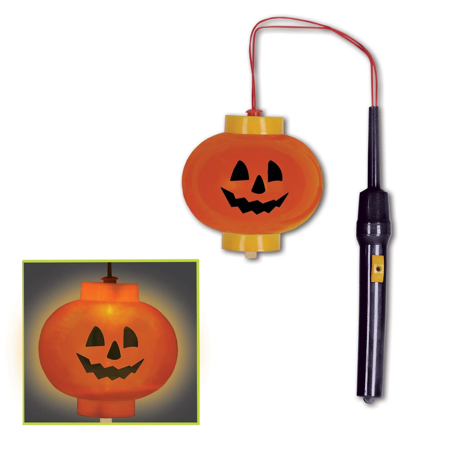 12 Pack Beistle Halloween Light Up Pumpkin Lanterns - LED Decorations for Indoor/Outdoor Party, Yard, Porch, and Home Decor