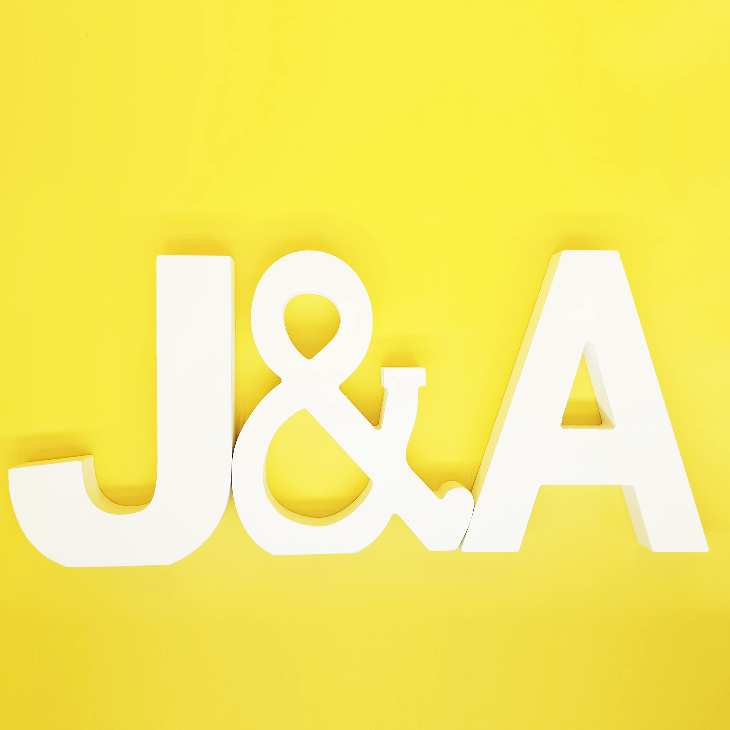 Wooden Letters for Wall Decor - Free-Standing Wood Alphabet Letters for Kids Room, Wedding, Birthday Party & Home Decoration | Nursery Decor, Photo Backdrop, DIY Craft Projects