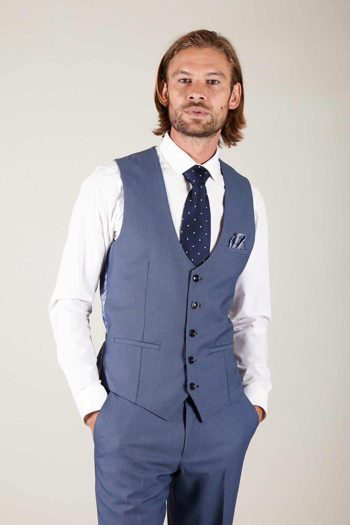 DANNY Men's Slim Fit Single Breasted Waistcoat Vest - Formal & Casual Wear for Weddings, Office & Special Occasions
