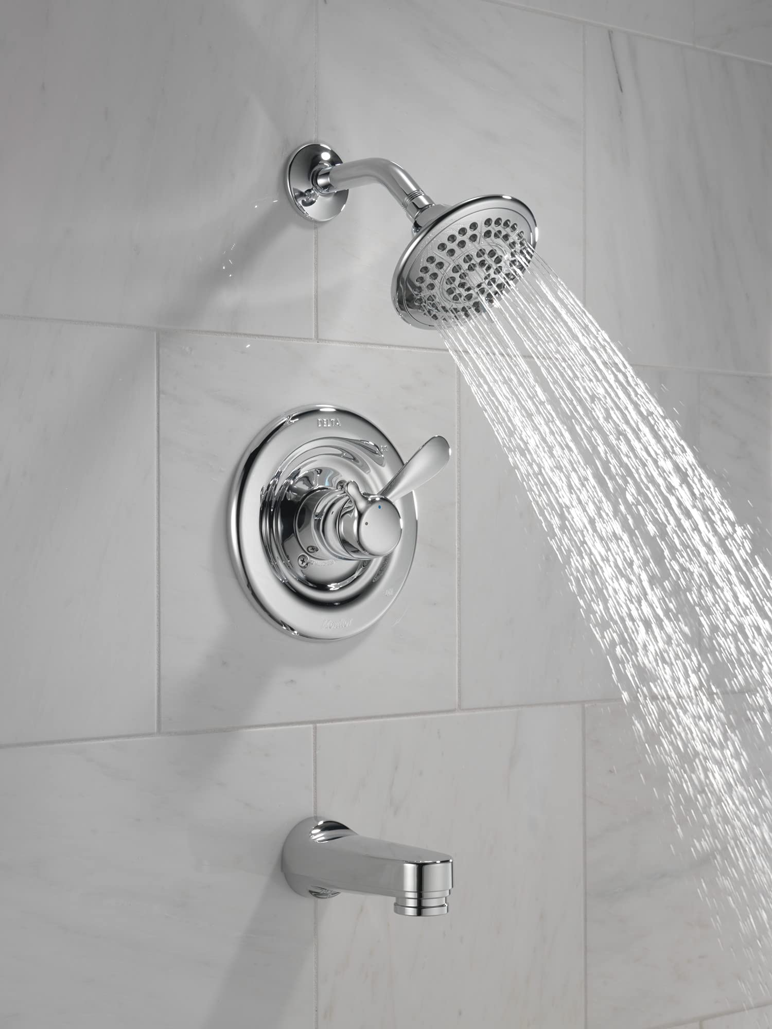 Delta Faucet T17430 Classic Tub & Shower Trim Kit - 4.45 x 8.00 x 10.15 Inches, Chrome Finish - Perfect for Bathroom Renovation & Modern Shower Installation