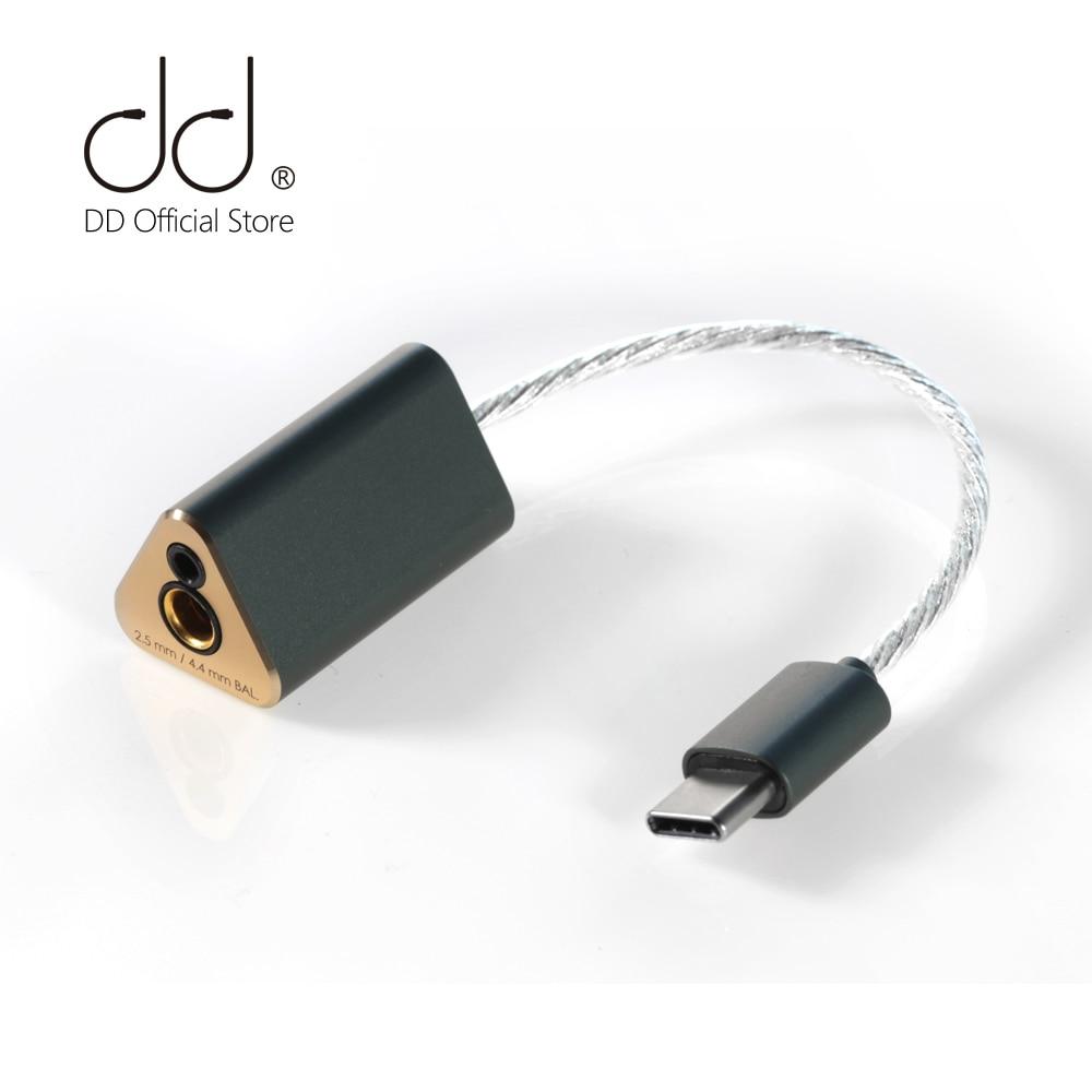 DD ddHiFi TC44B USB C to 2.5mm/4.4mm Balanced DAC & Headphone Amplifier - High Resolution Audio for Smartphones, Laptops & Portable Music Players