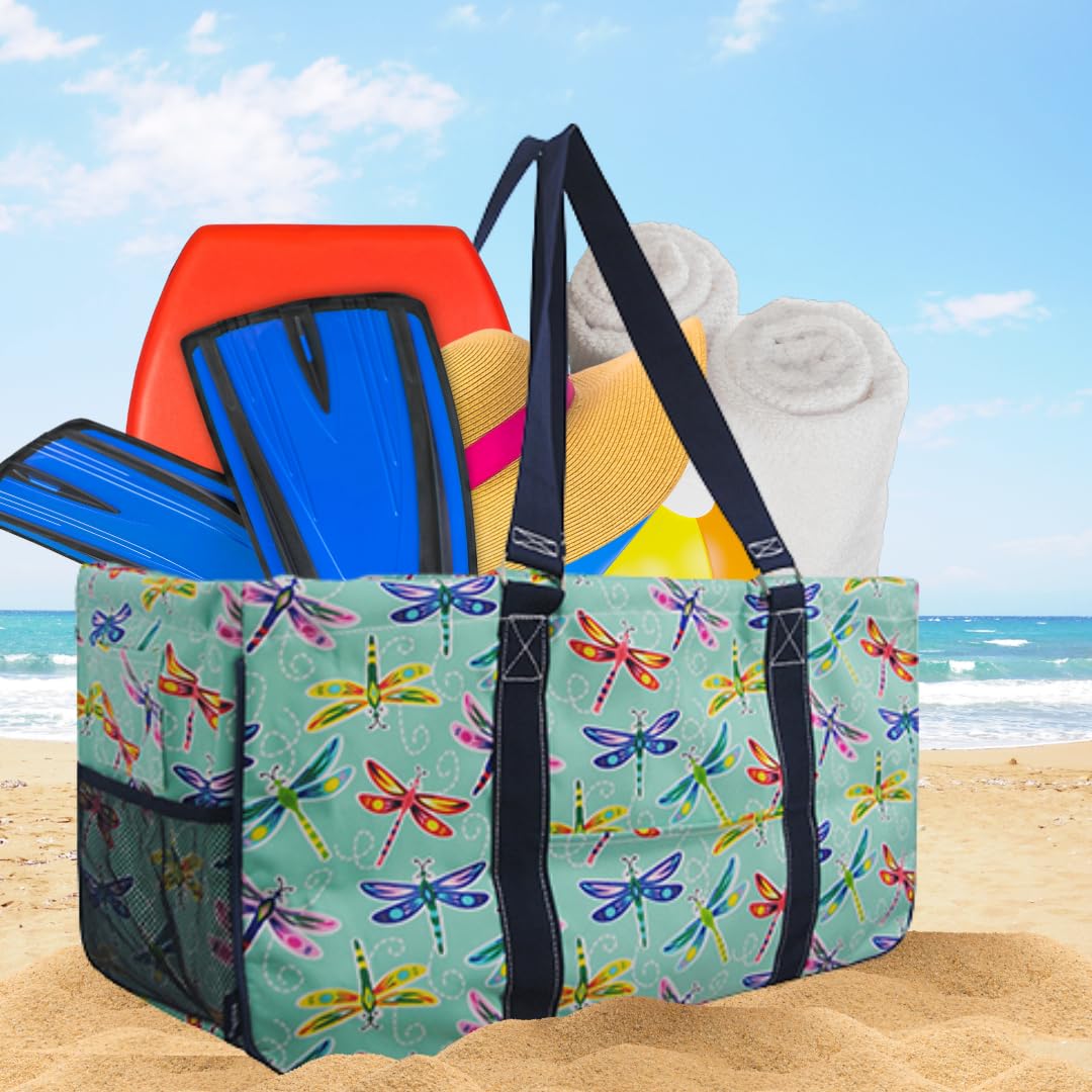 NGIL Extra Large Reusable Grocery Bags - Heavy Duty Foldable Shopping Tote for Groceries, Storage, Travel, Picnic & Beach - Perfect for Shopping, Organizing & Outdoor Activities