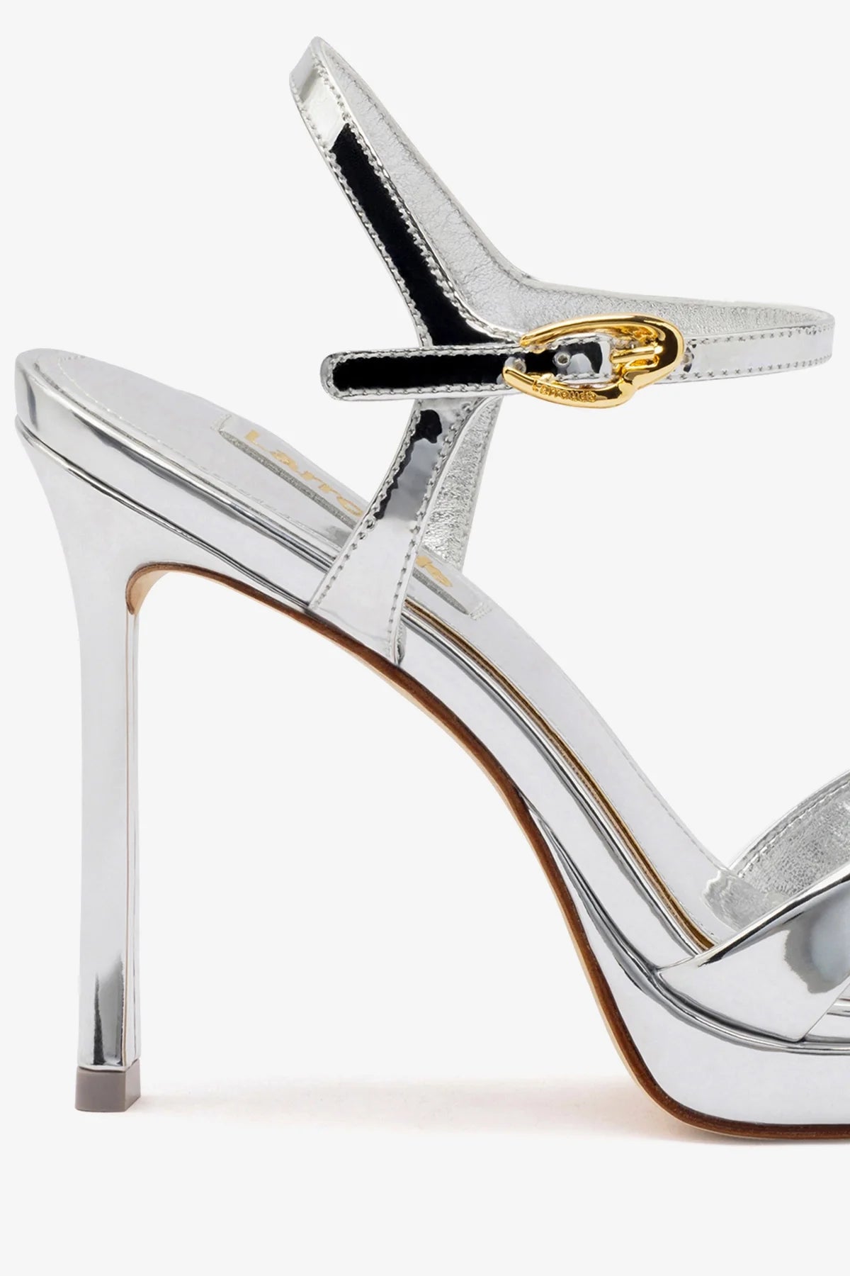 Angelina Silver Mirror Sandals - Women's Glamorous Evening Shoes for Parties, Weddings & Special Occasions