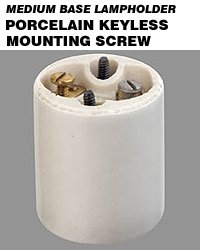 Leviton 10035 Medium Base Mounting Screws for Incandescent Keyless Lampholder - Perfect for Ceiling Fixtures, Pendant Lights & Workshop Lighting