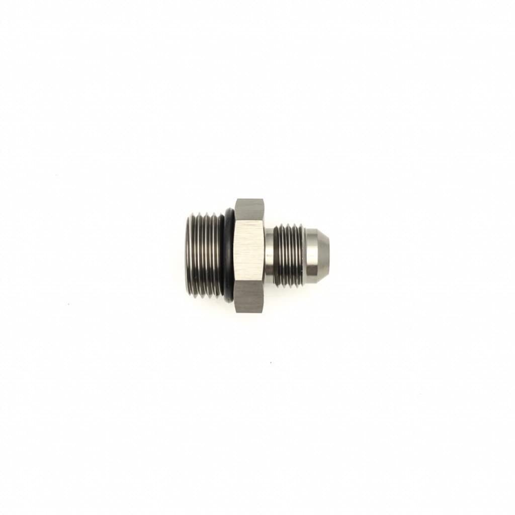 DeatschWerks ORB Adapter Male 8AN to 6AN Fitting with O-Ring - High Performance Hydraulic Fuel Line Connector for Automotive & Racing Applications