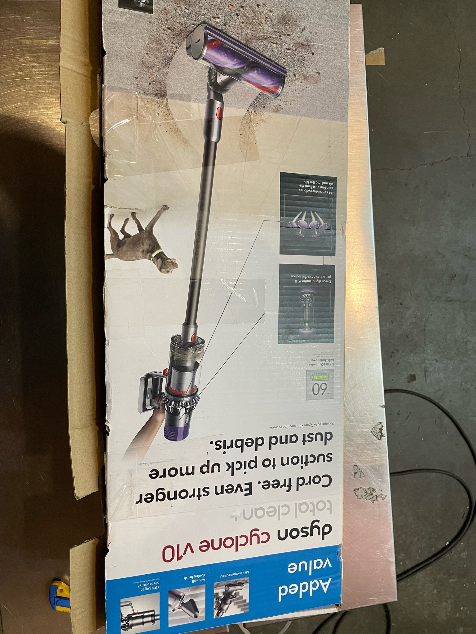 Dyson Cyclone V10 Absolute Cordless Stick Vacuum Cleaner - Powerful Suction, Lightweight Design for Pet Hair, Hard Floors & Carpets - Perfect for Home Cleaning & Quick Pickups