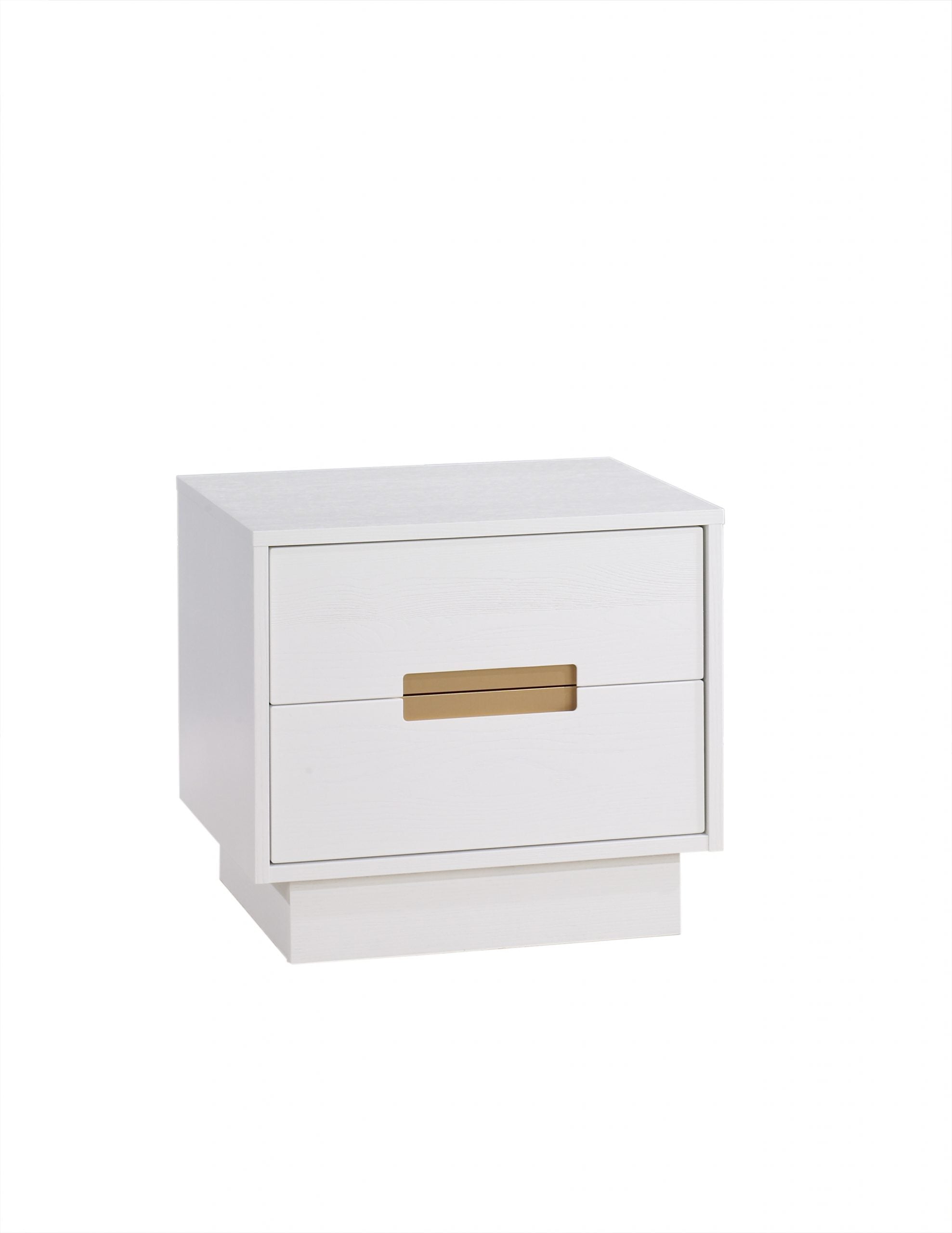 Natart Como Classic Nightstand - Solid Wood Bedside Table with Drawer for Bedroom, Living Room & Guest Room - Stylish & Functional Furniture for Home Decor
