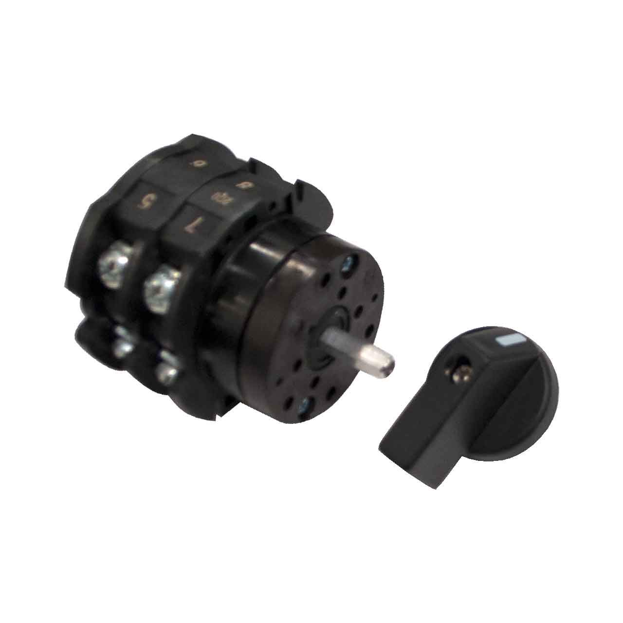 Miller 217647 3 Position Rotary Switch, 4 Pole 32A 600V 180 Degree (Special) - Ideal for Industrial Control Panels, HVAC Systems & Heavy Duty Electrical Equipment