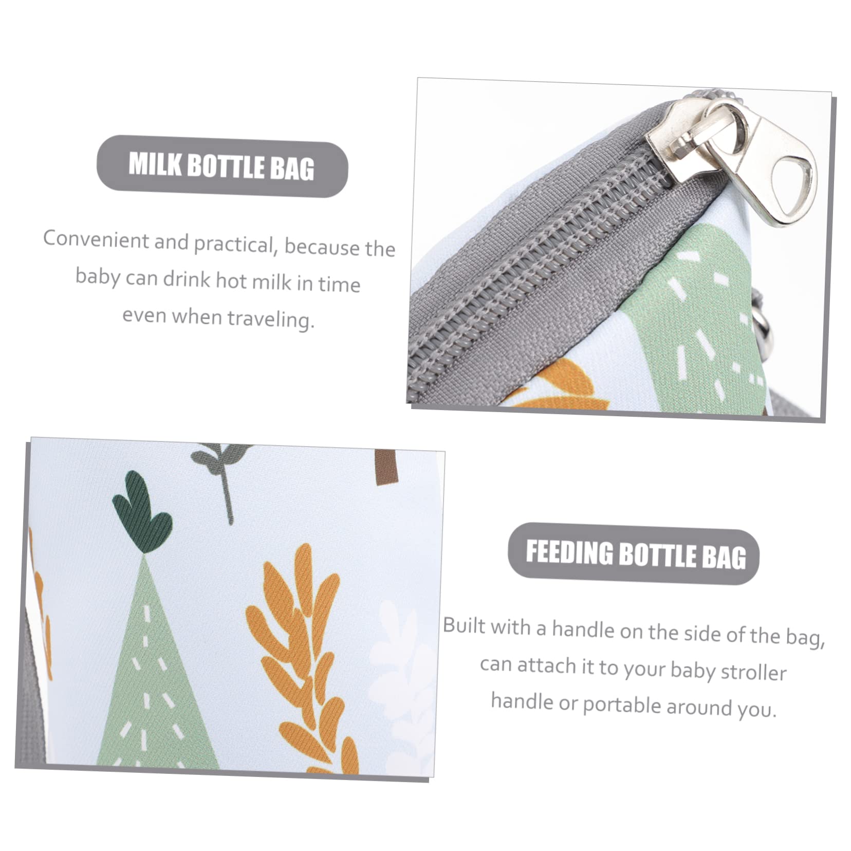 Thermal Insulated Baby Bottle Travel Bag for Strollers - Portable Milk Bottle Holder for On-the-Go Parents | Perfect for Stroller Walks, Road Trips & Air Travel