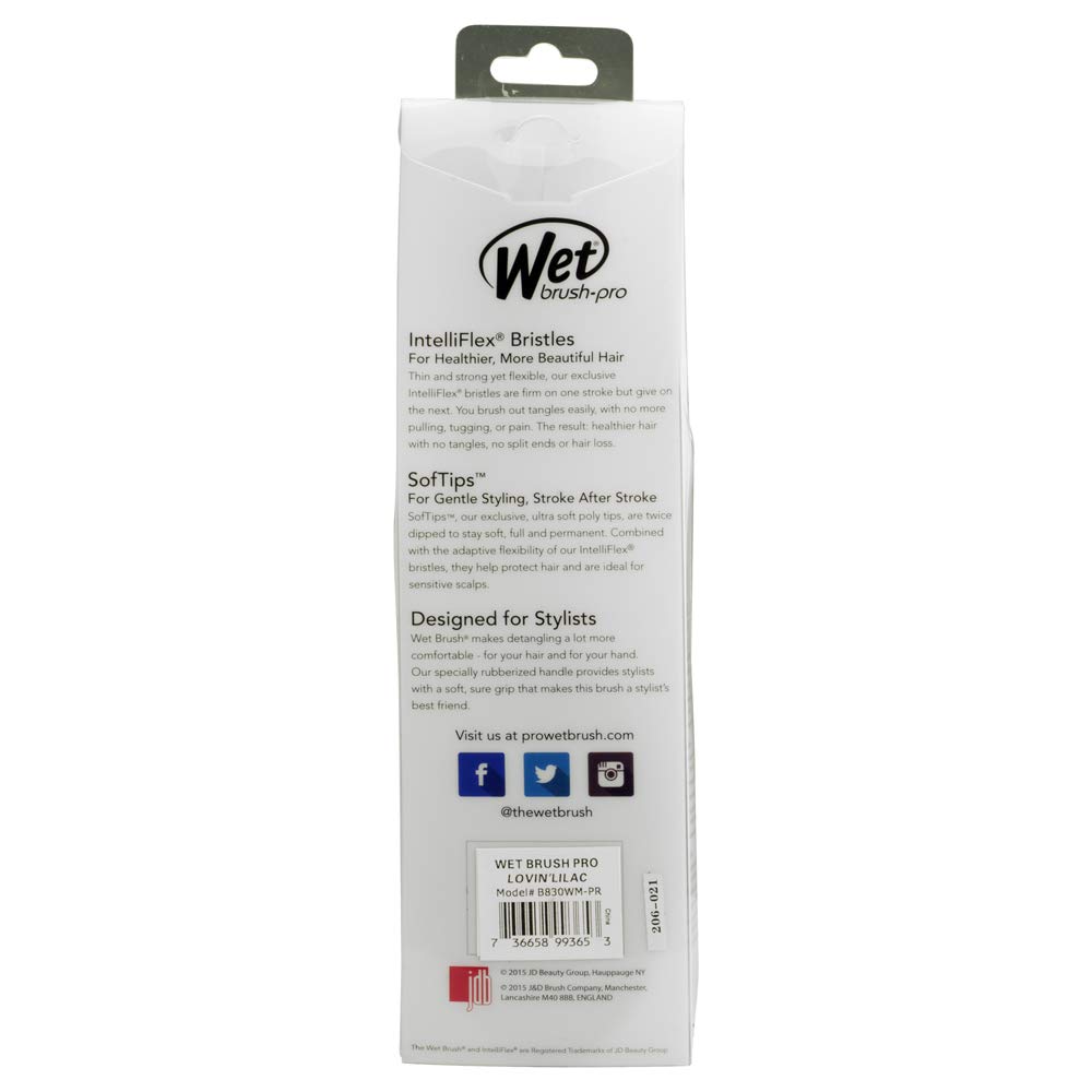 Wet Brush Original Detangler Hair Brush - Lilac Purple for Smooth & Pain-Free Detangling | Perfect for Kids, Travel & Daily Hair Care