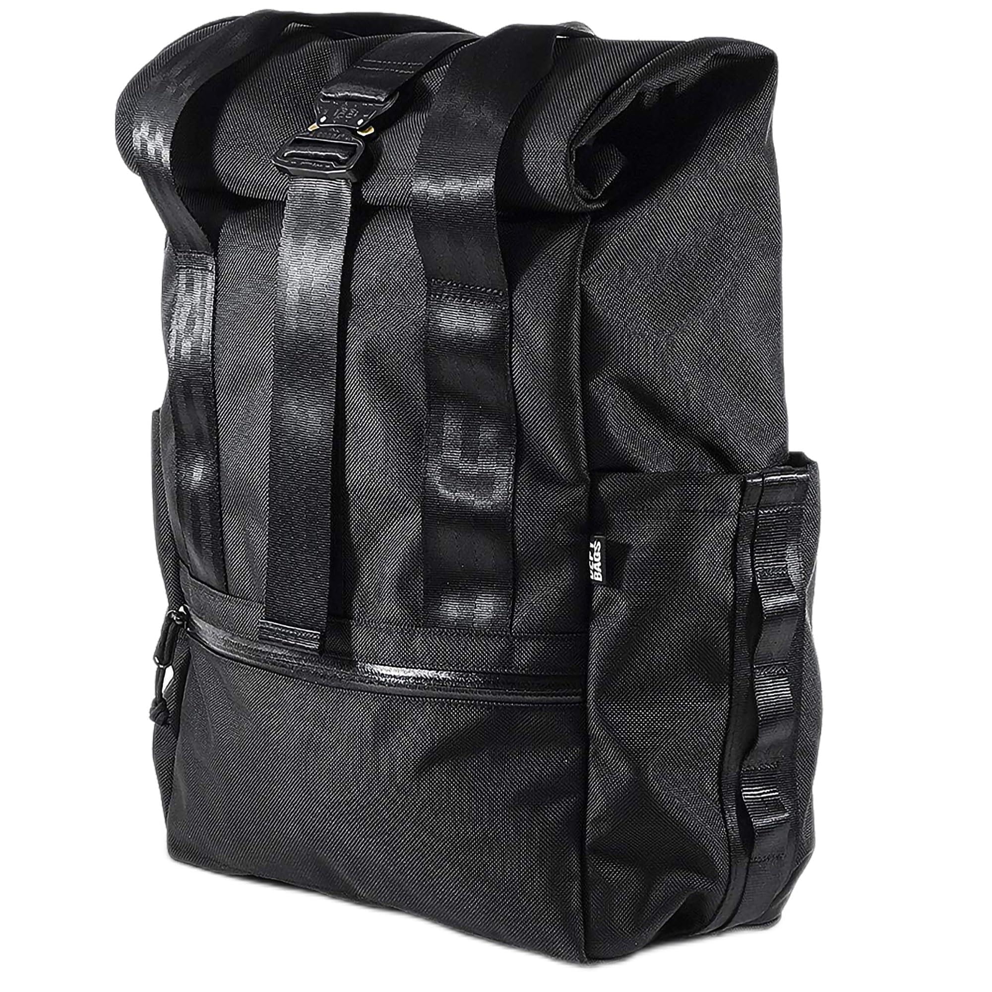 DEFY VerBockel Roll Top Backpack 2.0 - Waterproof 28-40L Travel Backpack for Men with Laptop Sleeve | Durable Ballistic Nylon Daypack for Hiking, Commuting & Business Travel | Black Utility Backpack