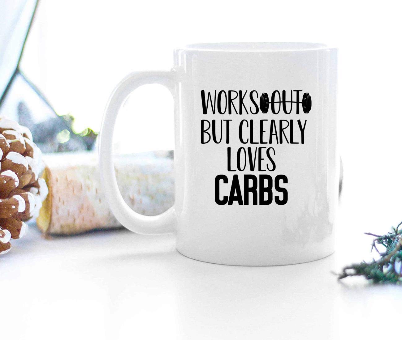 11Oz Ceramic Coffee Mug - Perfect Gym Gift for Fitness Lovers & Workout Enthusiasts | Ideal for Protein Shakes, Post-Workout Drinks & Gym Hydration