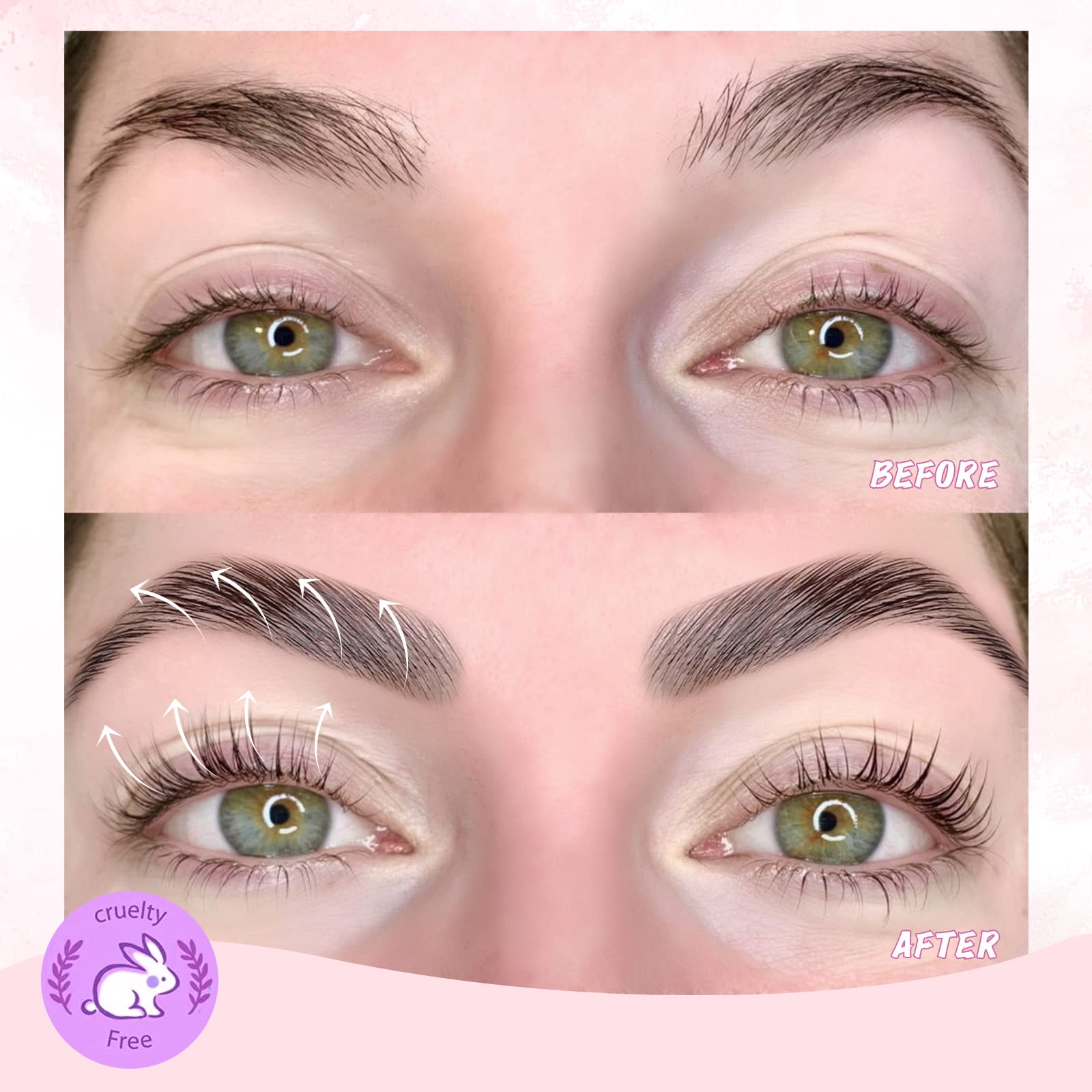 PERMANIA Professional Lash Lift & Brow Lamination Kit - Salon Quality Eyelash Perm for Long-Lasting Curls & Fuller Eyebrows (Lasts 6 Weeks) - Perfect for Home Use, Bridal Makeup, and Salon Treatments