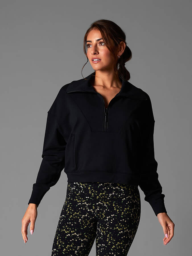 Tavi Cozy Women's Half Zip Up Fleece Sweatshirt - Soft Winter Pullover for Casual Wear, Outdoor Activities & Lounge Comfort