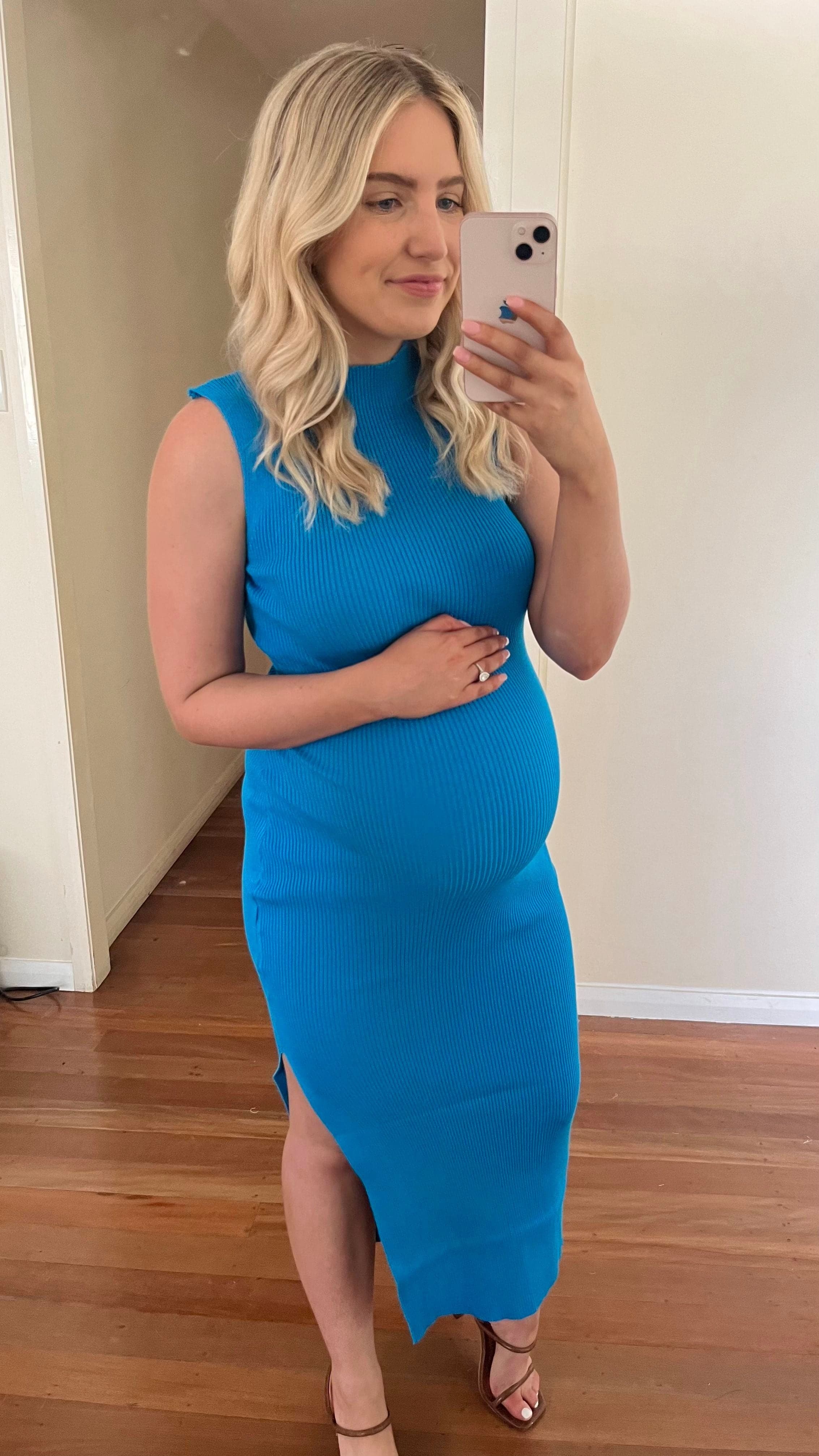 Blue Mae Knit Dress - Soft & Stylish Women's Knitwear for Casual Outings & Office Wear