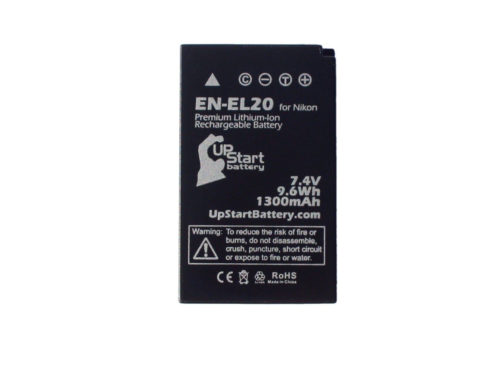 Replacement Battery and Charger for Nikon 1 J3 Camera - EN-EL20 Compatible 1300mAh Li-ion with Car Plug & EU Adapter - Perfect for Travel Photography and Backup Power
