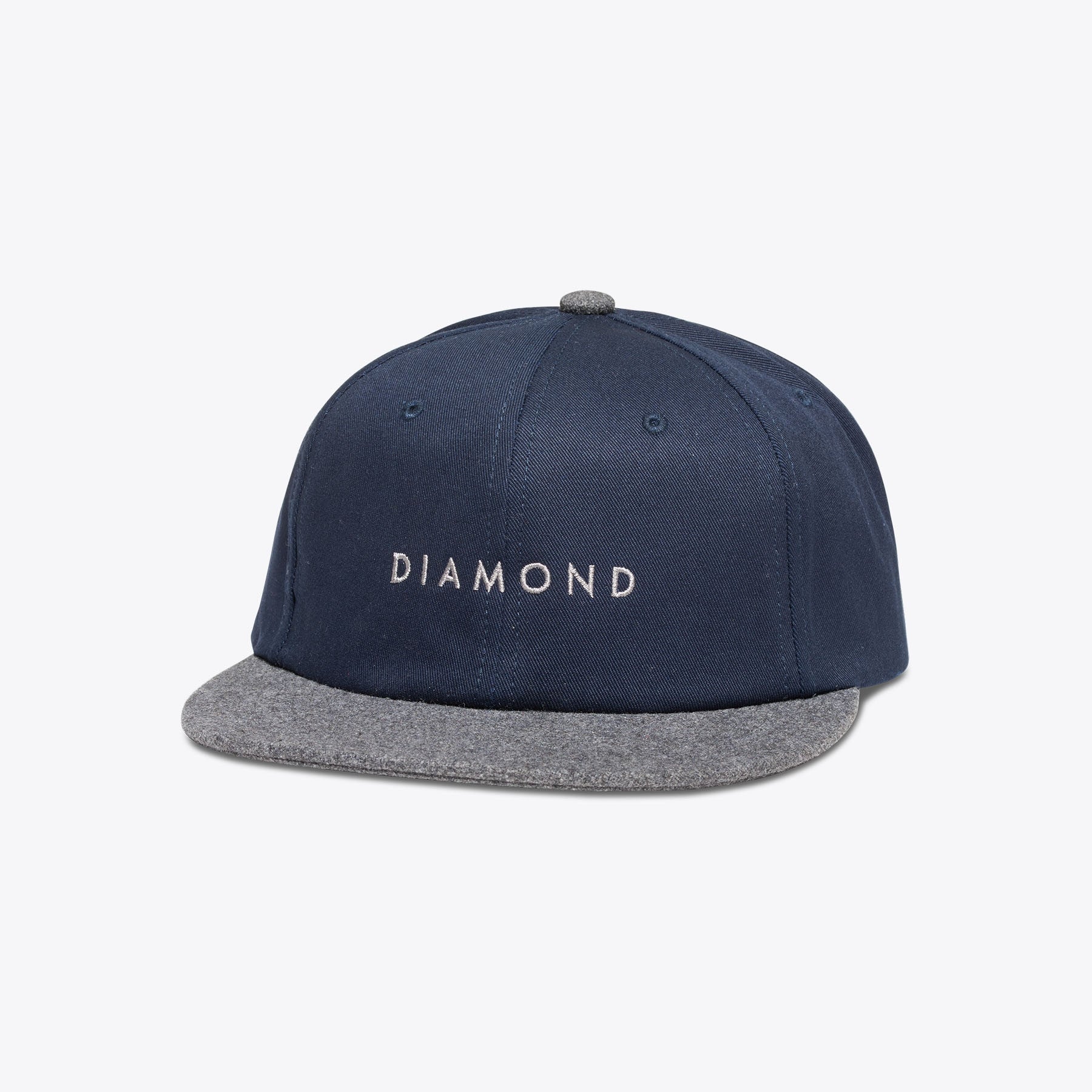 Diamond Leeway Snapback Hat - Navy Blue Adjustable Baseball Cap for Men & Women - Perfect for Sports, Casual Wear & Outdoor Activities