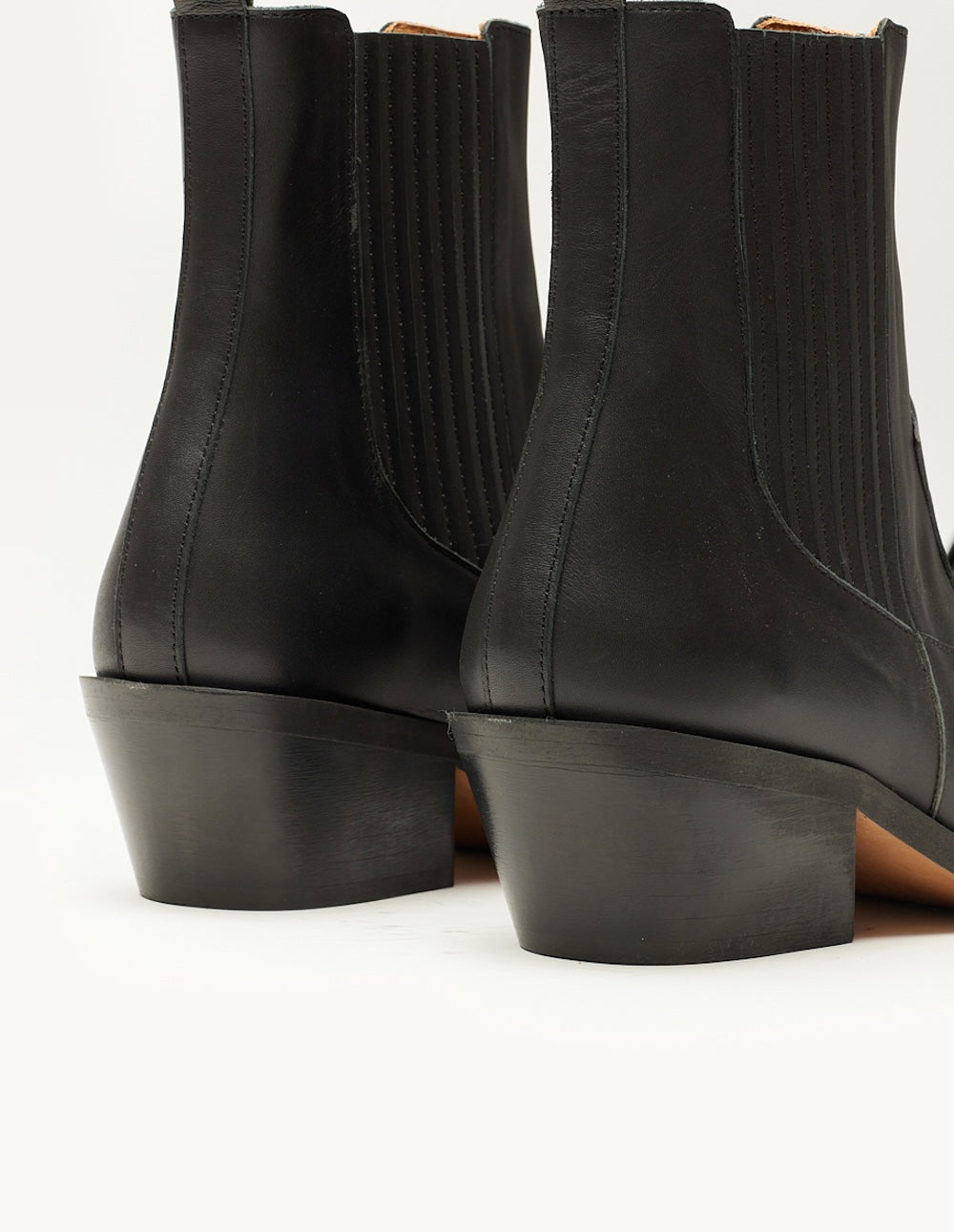 Georgia Black Leather Heel Boots for Women - Stylish & Comfortable Ankle Booties for Fall, Winter & Office Wear