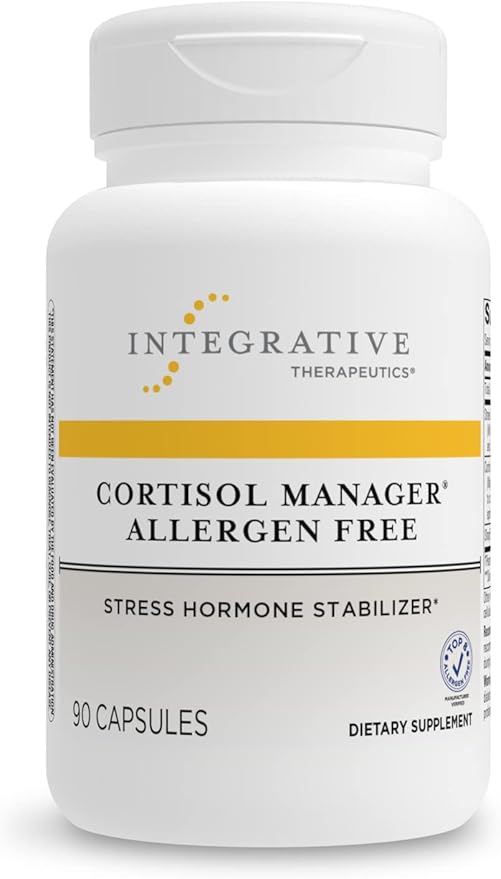 Integrative Therapeutics Cortisol Manager - Stress Relief Supplement, Allergen-Free, Non-GMO - Supports Relaxation & Sleep for Busy Lifestyles