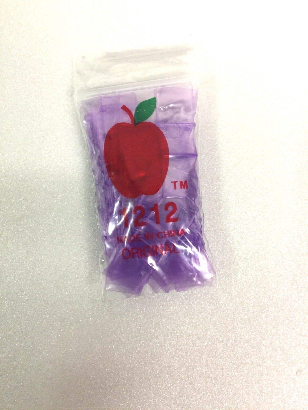 1212-S Original Mini Ziplock 2.5mil Plastic Bags 1/2