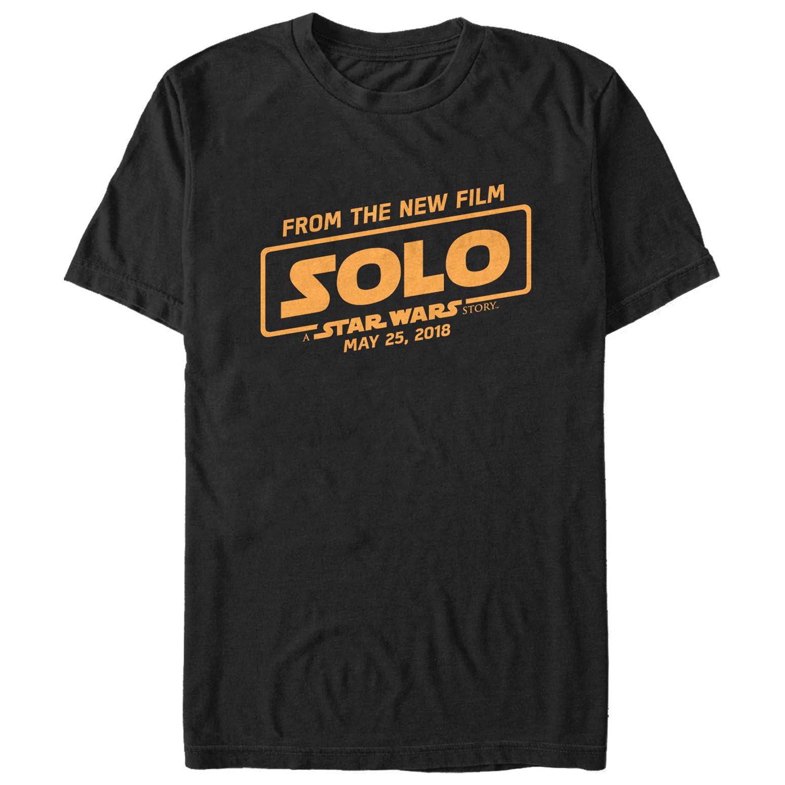 Star Wars Solo Movie Logo Men's T-Shirt - Official Licensed Han Solo Graphic Tee for Fans, Cosplay & Everyday Wear