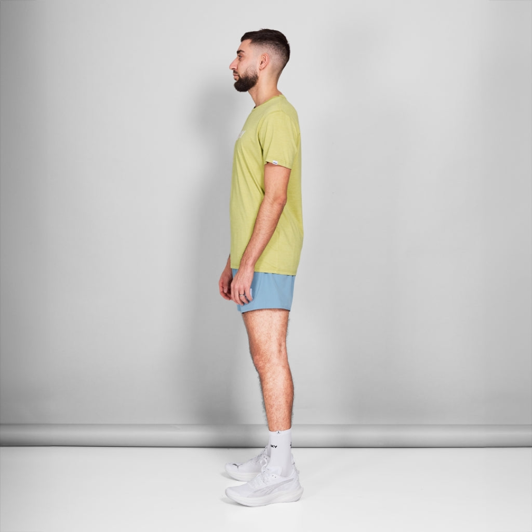SAYSKY Men's Logo Pace T-Shirt - Lightweight Comfortable Cotton Tee for Running, Gym & Casual Wear