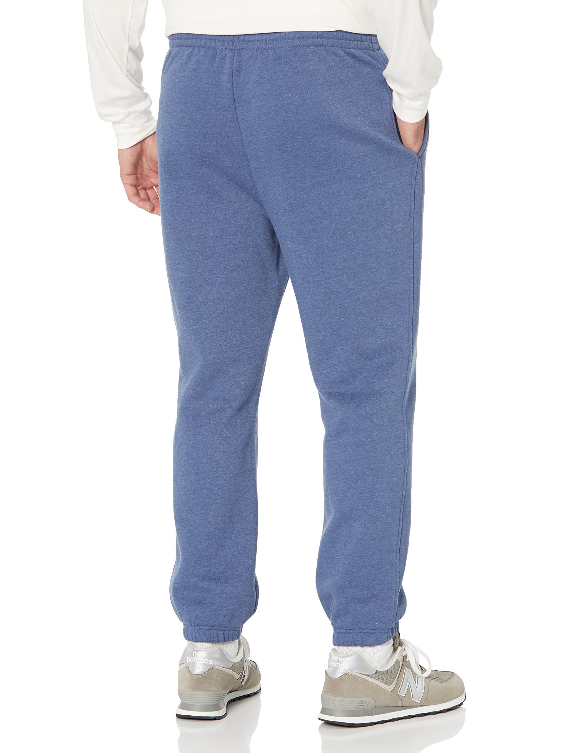 Amazon Essentials Men's Fleece Sweatpants with Closed Bottom - Comfortable & Warm Casual Pants for Lounge, Workout & Relaxation (Big & Tall Sizes Available)