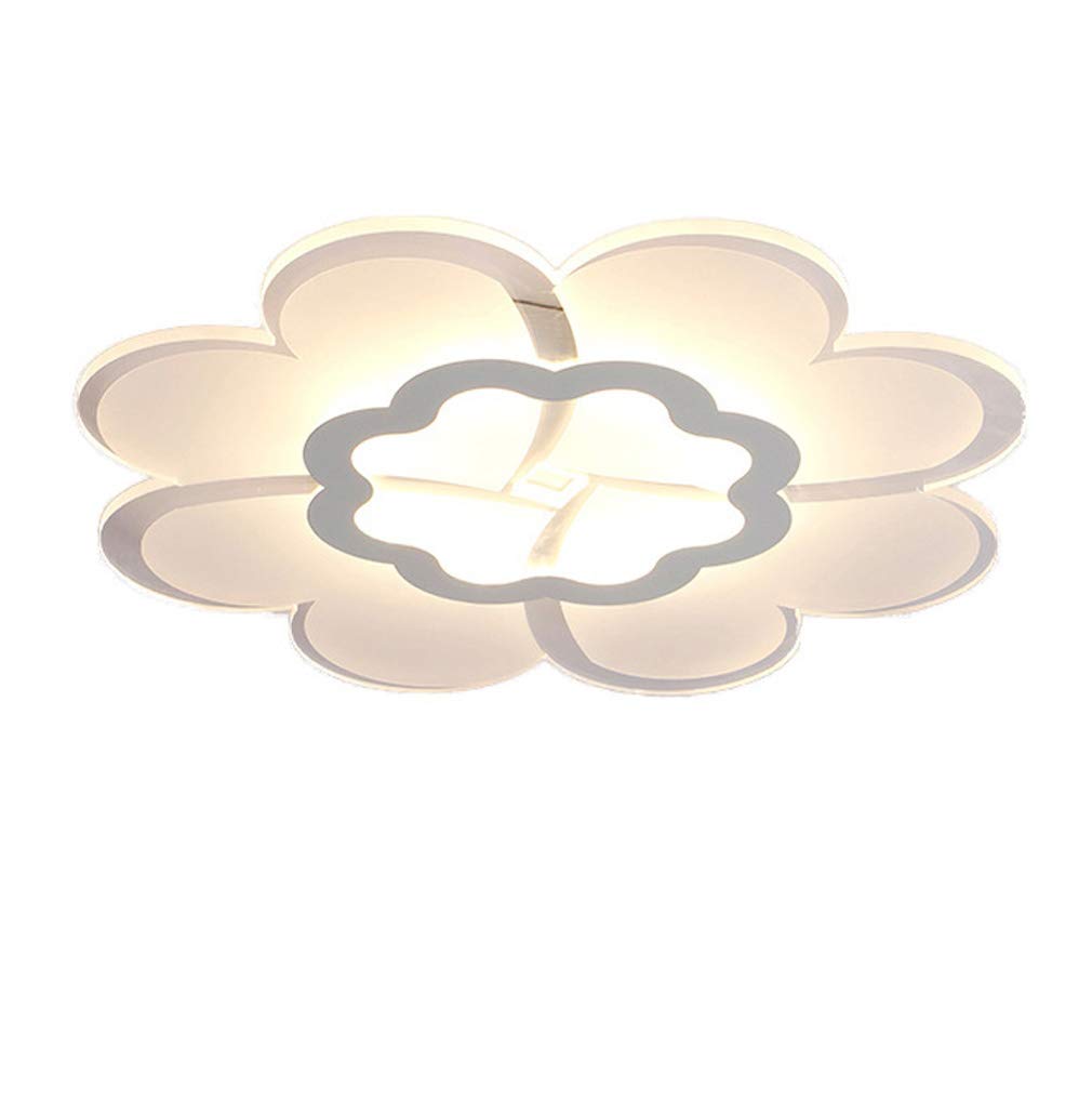 Ultra-Thin Flower-Shaped LED Ceiling Light - 52cm Modern Minimalist Design for Living Room, Bedroom & Dining Room - Energy Efficient Creative Personality Lighting for Home Decor