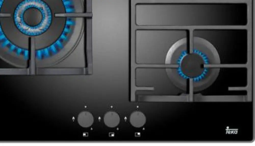 Teka CGWLUX604 60cm Natural Gas Glass Cooktop - Premium Gas Stove for Modern Kitchens | Perfect for Home Cooking, Baking & Entertaining
