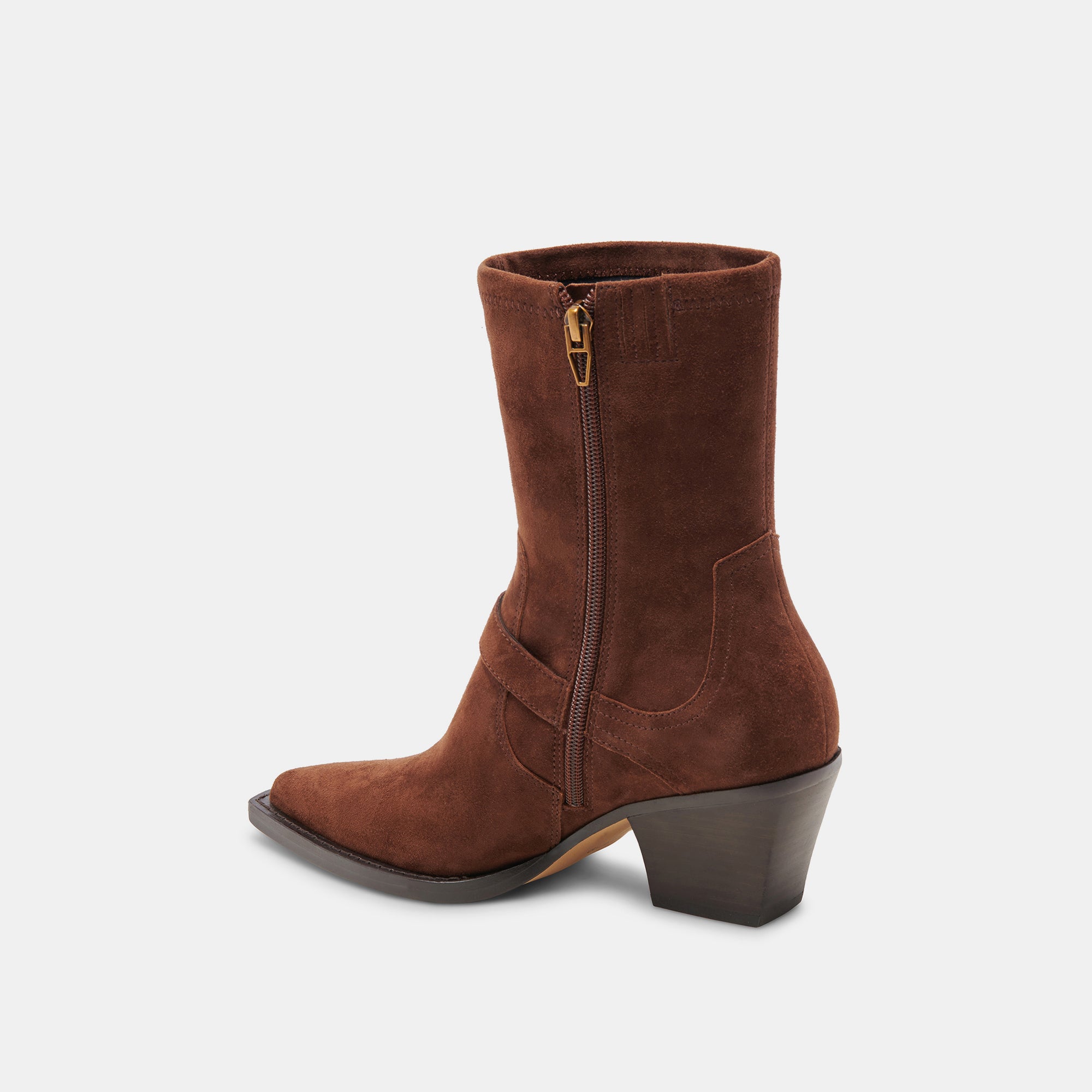 RAVE Wide Calf Boots in Dark Brown Suede - Comfortable & Stylish Boots for Women, Perfect for Fall and Winter Outfits