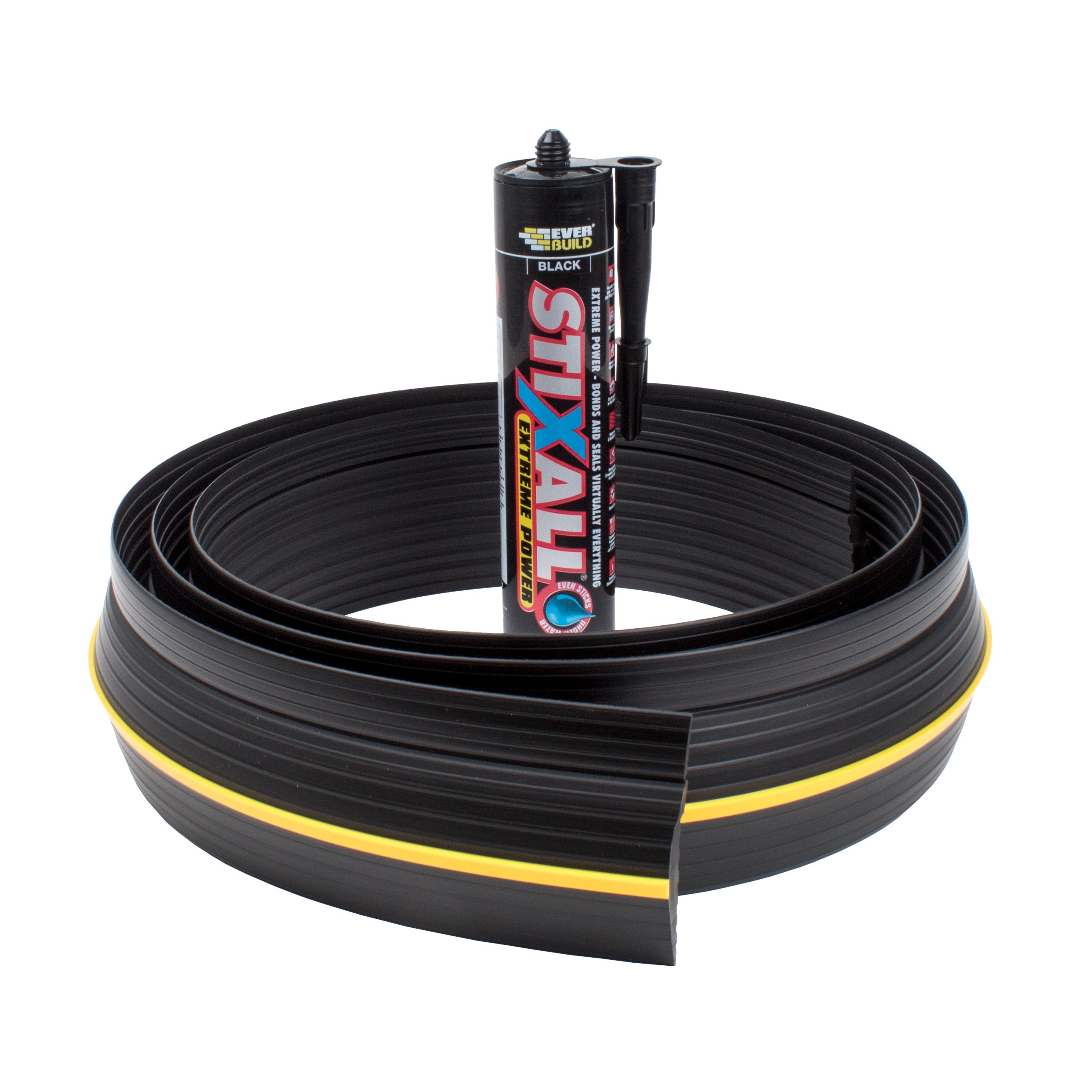 9.5 ft Weather Defender® Original Garage Door Threshold Seal Kit with Adhesive & Bottom Weather Stripping - 2.9m Heavy Duty Protection Against Drafts, Pests & Water for Home & Commercial Use