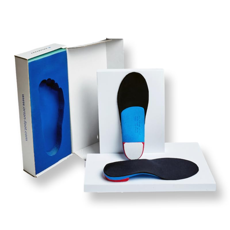 Custom Orthotic Insoles for Plantar Fasciitis Relief - High Arch Support Inserts for Flat Feet & Foot Pain - Perfect for Running, Walking & Standing All Day