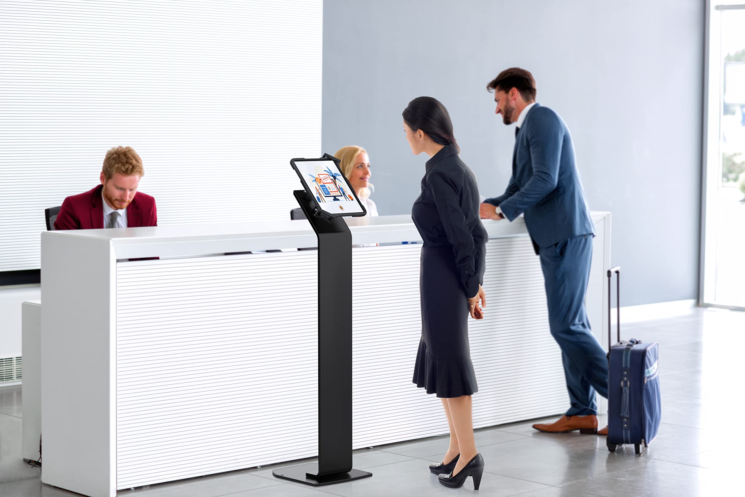 Premium Locking Floor Stand with Key Security for iPad Air 11