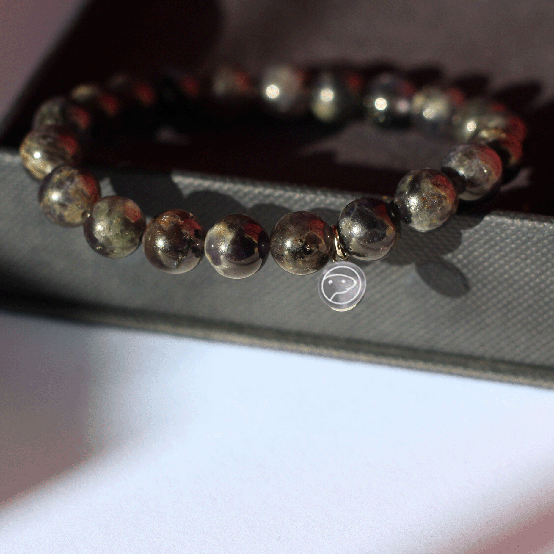Iolite Gemstone Bracelet for Women - Healing Crystal Jewelry for Stress Relief & Positive Energy - Perfect for Meditation, Yoga & Spiritual Gifts