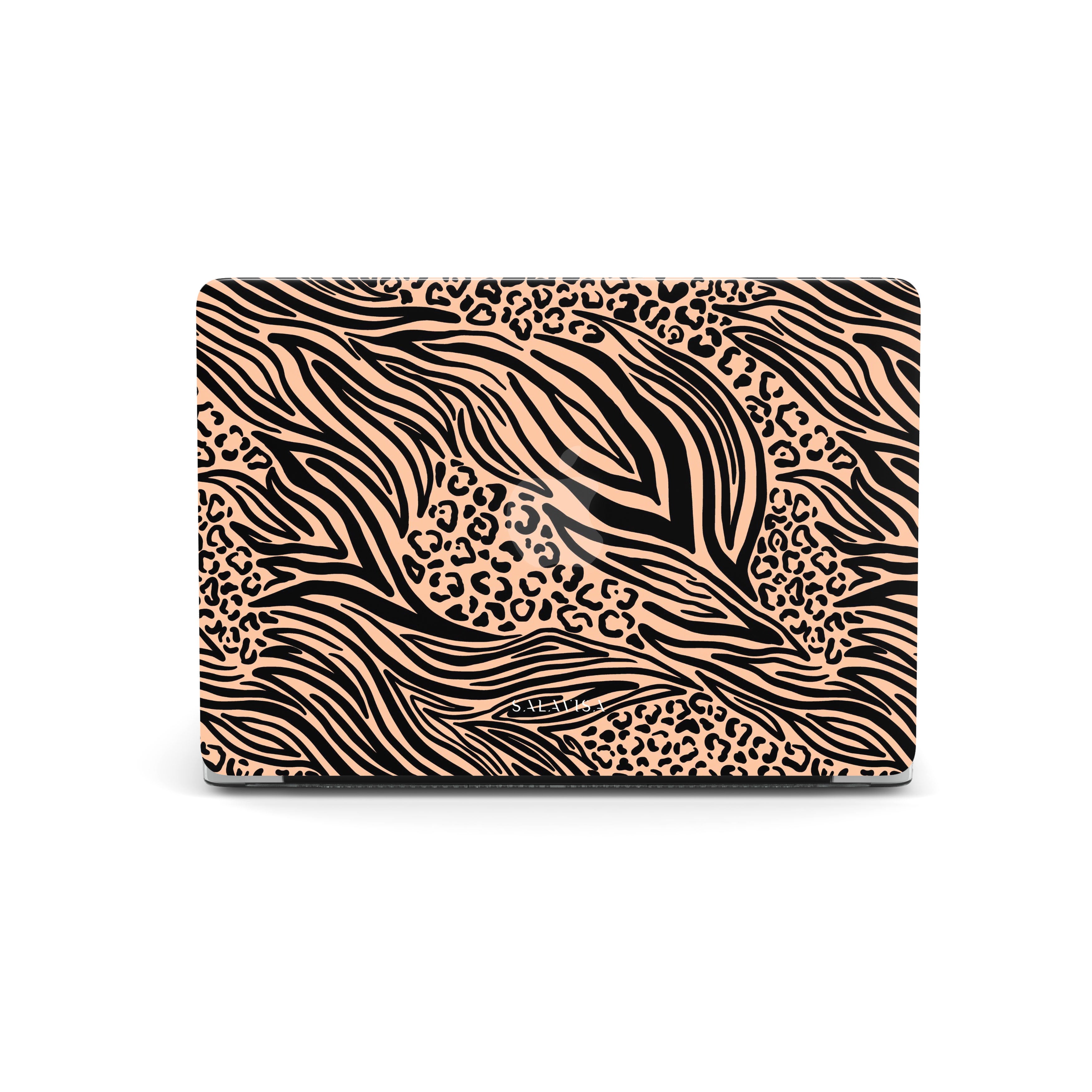 Sleek Zebra Print MacBook Case - Durable Protective Cover for MacBook Air & Pro - Perfect for Work, Travel & School