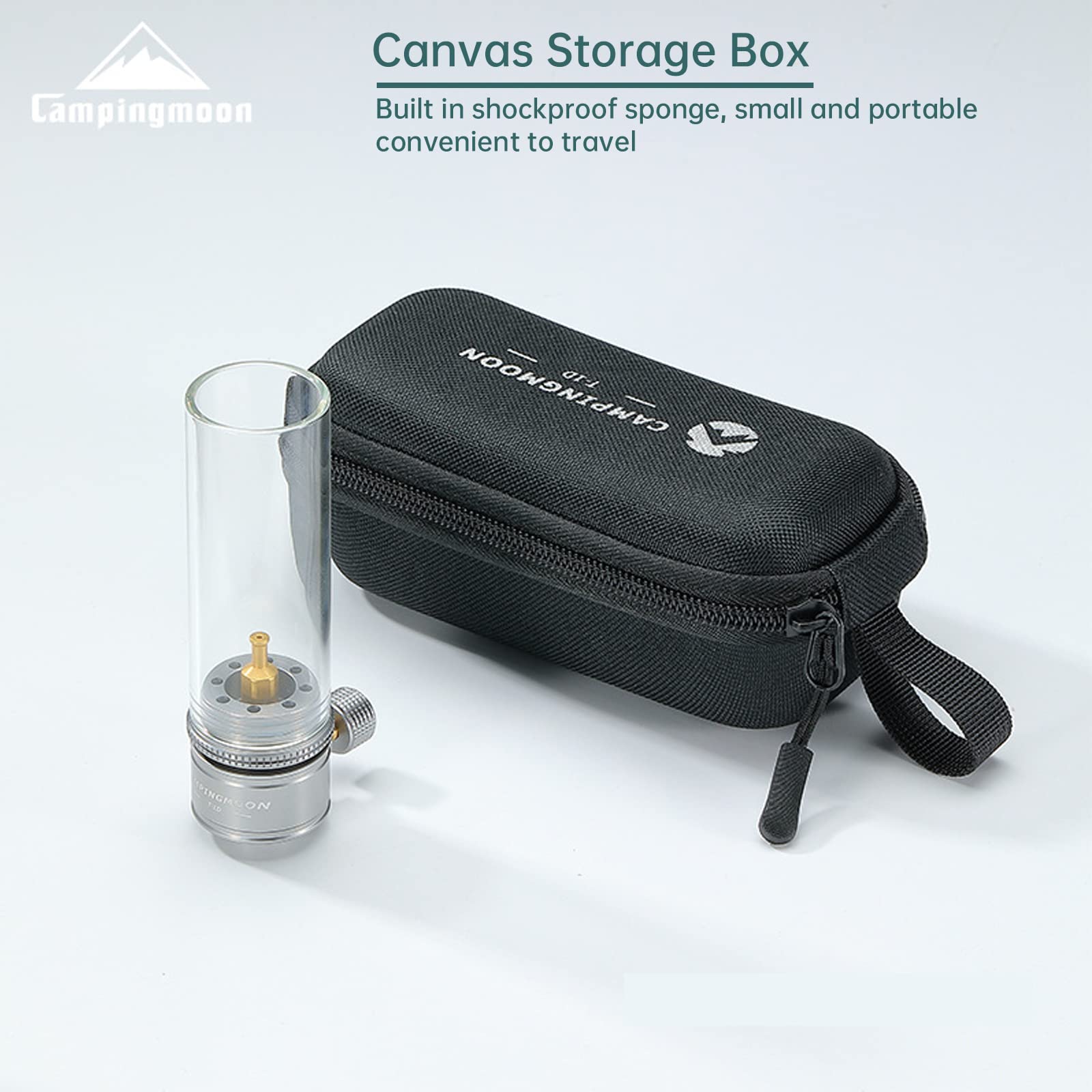**Camping Gas Lantern - Portable Outdoor Gas Lamp with Glass Shade, Perfect for Camping, Hiking, Backyard & Emergency Lighting**    (Note: Removed brand name 