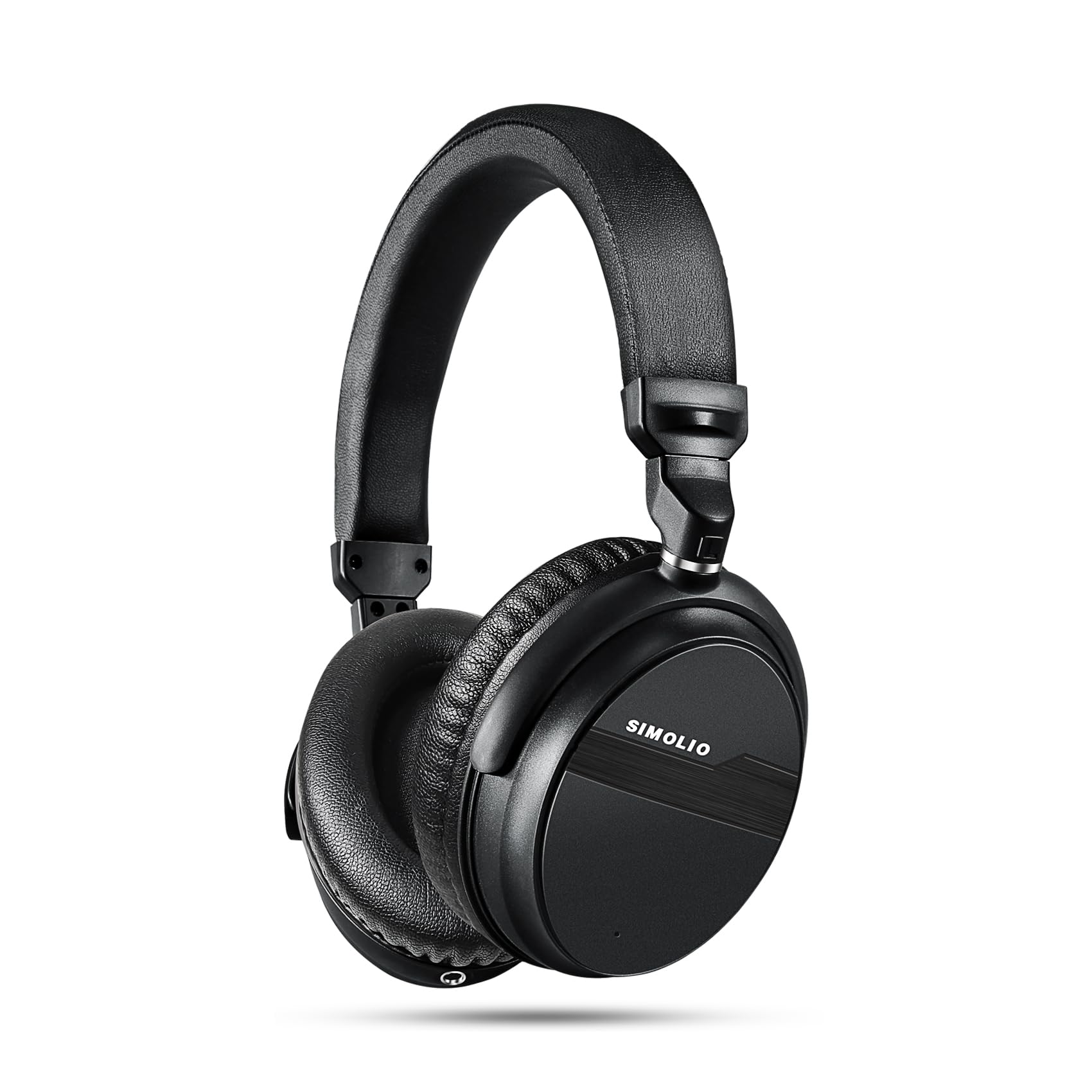 SIMOLIO Bluetooth Wireless Headphones with Dialogue Mode, aptX Low Latency & HD Audio, 3.5mm AUX Cable, Built-in MIC & Volume Control, 40H Playtime - Perfect for Gaming, Movies, and Phone Calls