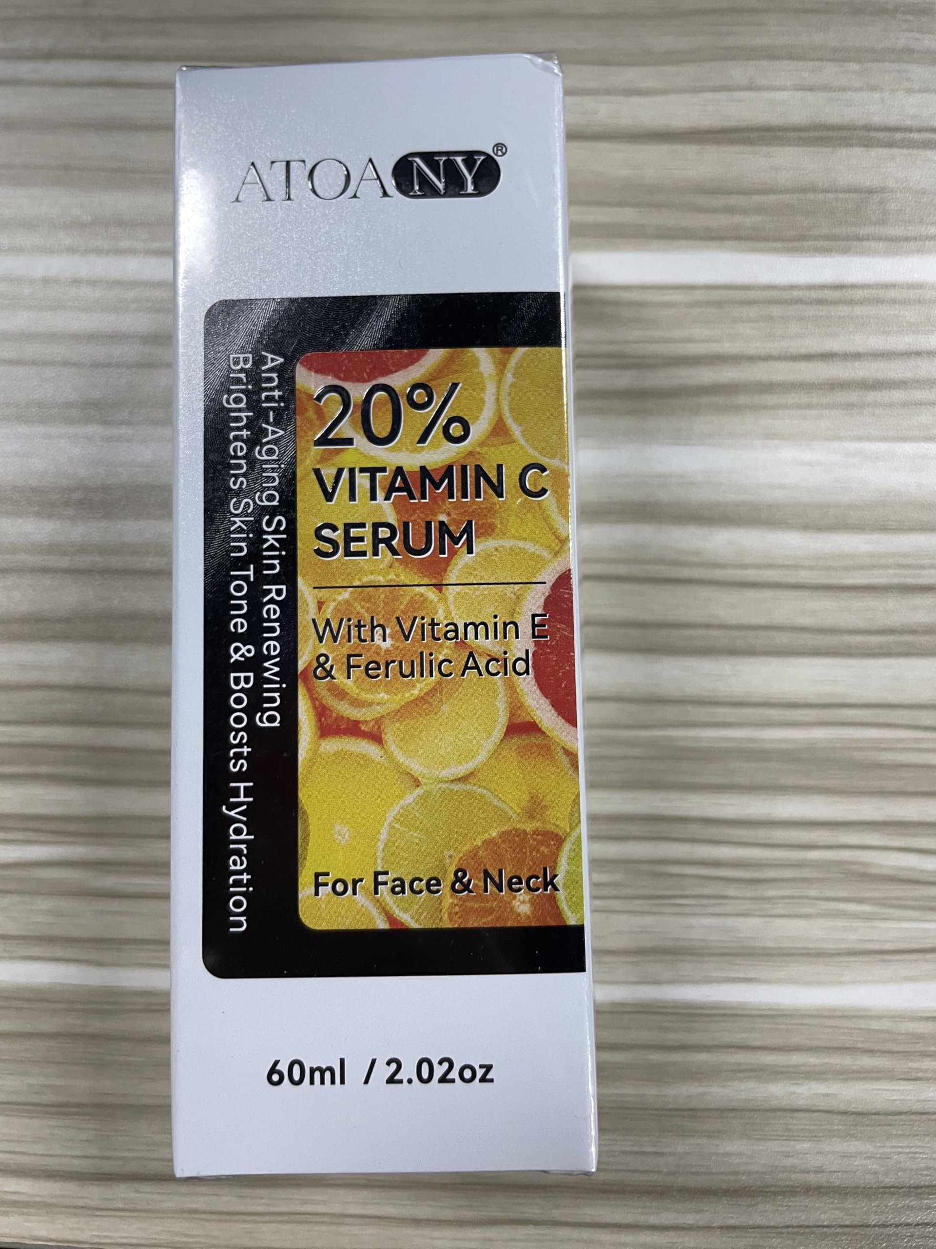 2PCS Premium 20% Vitamin C Serum for Face & Neck - Anti-Aging Facial Serum with Vitamin C, Ferulic Acid & Vitamin E - Brightens Skin, Boosts Collagen, Hydrates & Plumps - Perfect for Daily Skincare Routine & Dark Spot Treatment