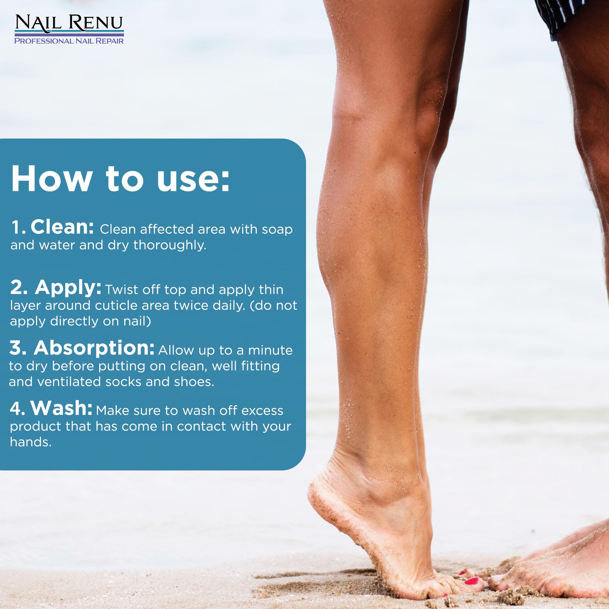 Extra Strength Toenail Fungus Treatment with 1% Tolnaftate - Fast Acting Nail Repair for Damaged Nails - Contains Ceramide III & Essential Oils to Repair & Rejuvenate - Effective for Both Finger and Toe Nail Fungus - Ideal for Athletes, Swimmers & Active Lifestyles