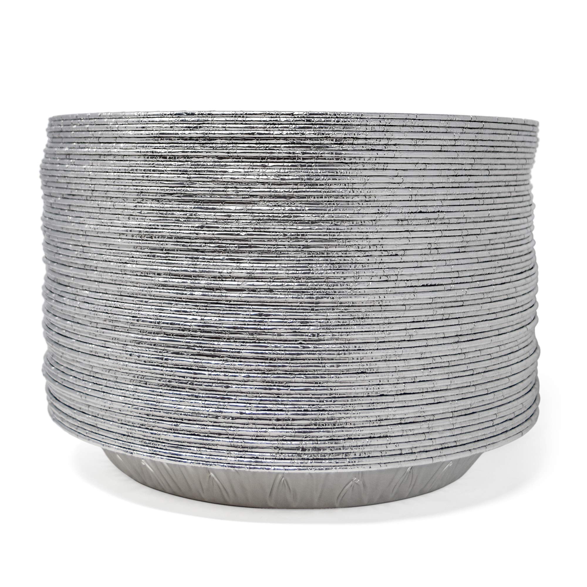 360-Pack Premium 9-Inch Disposable Aluminum Foil Pie Pans - Heavy Duty Tin Plates for Baking Tart, Quiche & Pies - Perfect for Holidays, Parties & Home Baking